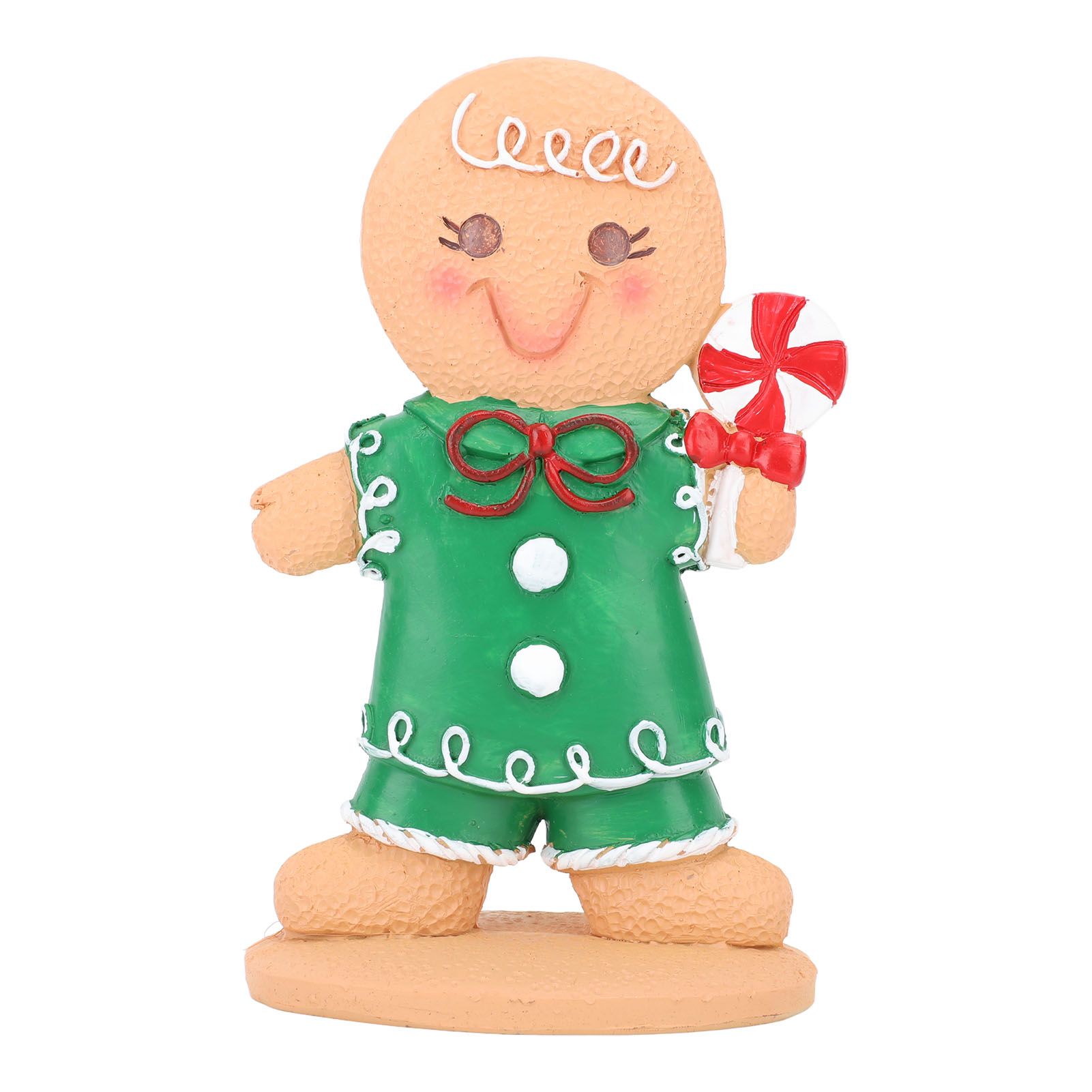 Gingerbread Kids Tabletop Figures Creativity Cute Christmas Gingerbread Table Decor for Store Bar Boy Candy - Image 1