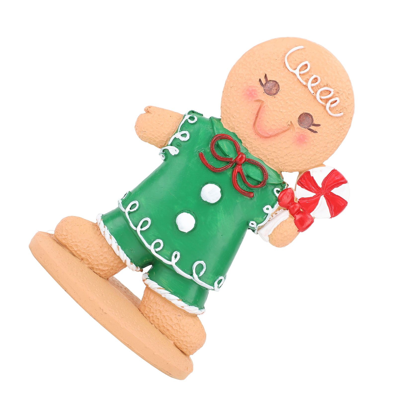Gingerbread Kids Tabletop Figures Creativity Cute Christmas Gingerbread Table Decor for Store Bar Boy Candy - Image 2