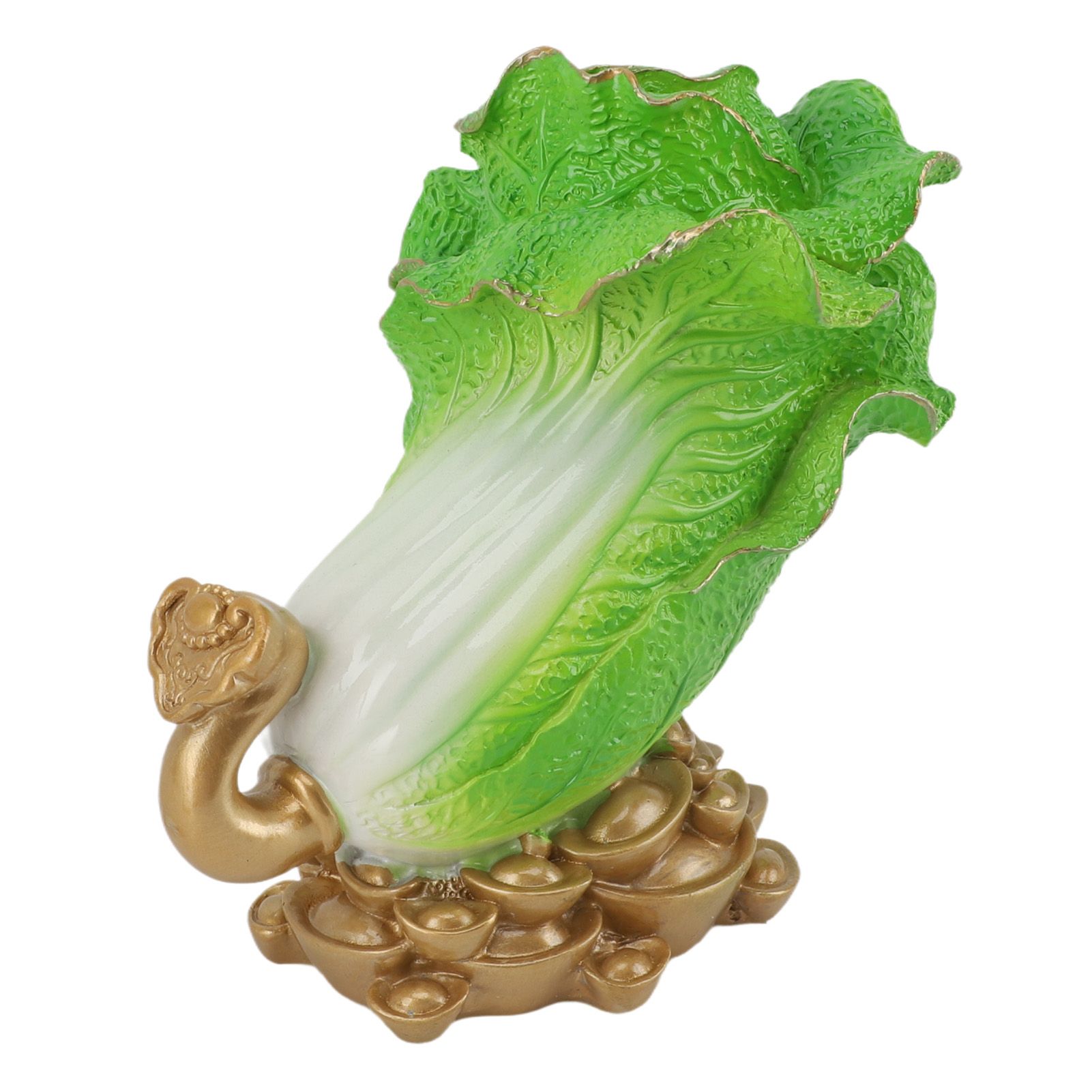 Lucky Cabbage Crafts Chinese Bai Cai Ornament Resin Feng Shui Blessing Wealth Decoration For Shop Office Gifts - Image 3