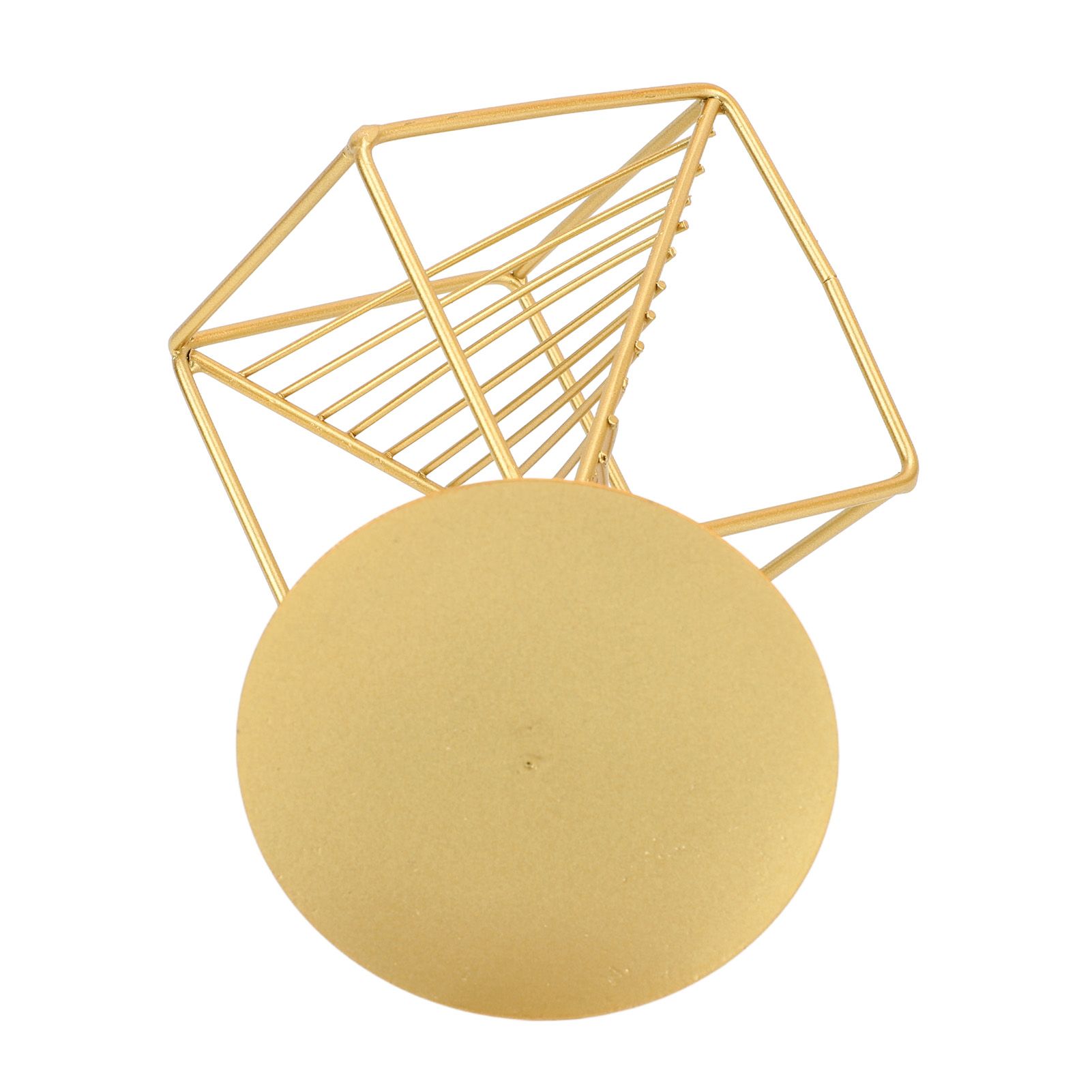 Gold Geometric Table Decor Creative 3D Iron Geometric Sculpture Compact Art Ornament Decor for Living Room Study Office - Image 8