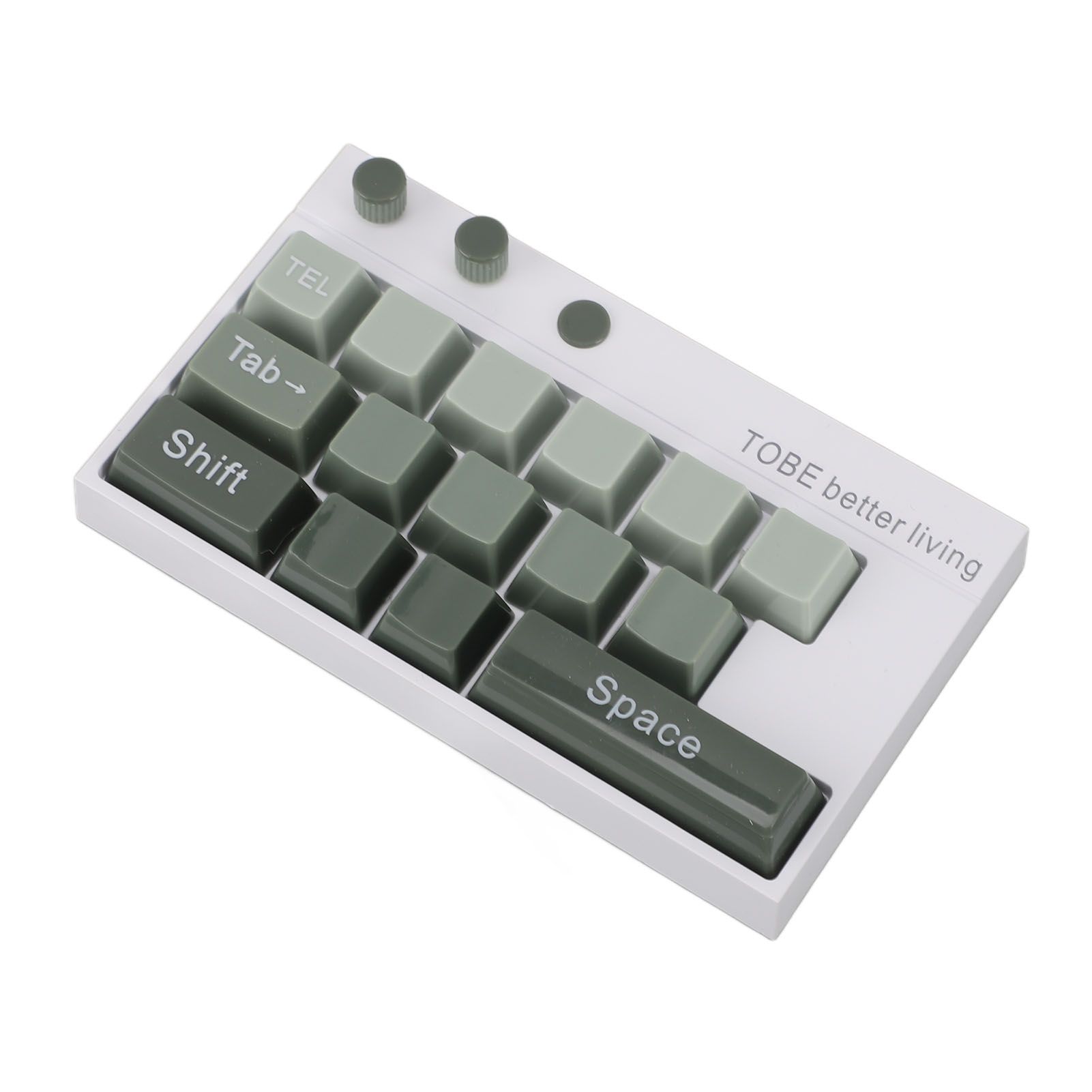 Mechanical Keyboard Ornaments Decoration Luminous Display with Number Stickers for Home Desktop Office Green - Image 2