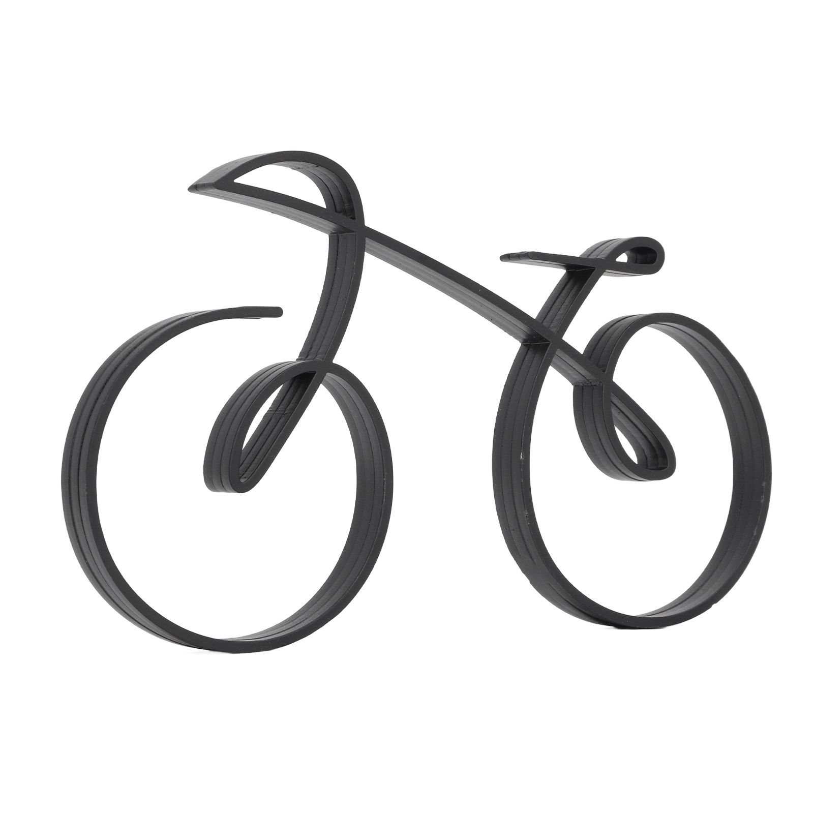 Minimalistic Bike Sculpture Metal Modern Wire Framed Style Bike Ornament Home Decoration Gift - Image 1