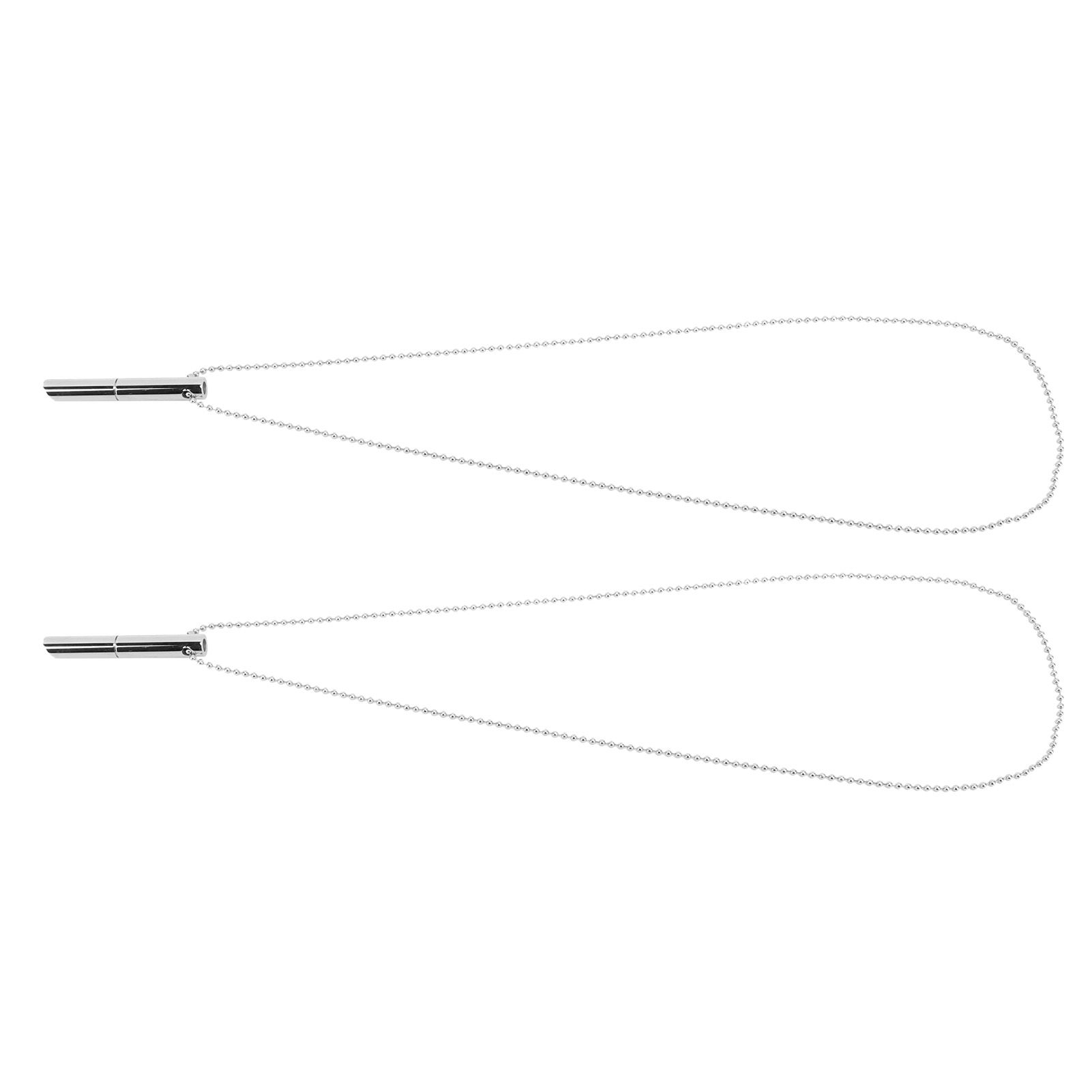 2PCS Stress Anxiety Relief Necklace Stainless Steel Mindful Breathing Exercise Device Whistle Pendant for Meditation Relaxation Calming Down - Image 3
