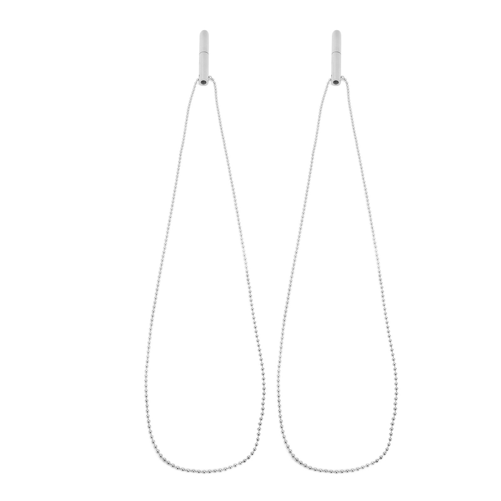 2PCS Stress Anxiety Relief Necklace Stainless Steel Mindful Breathing Exercise Device Whistle Pendant for Meditation Relaxation Calming Down - Image 4