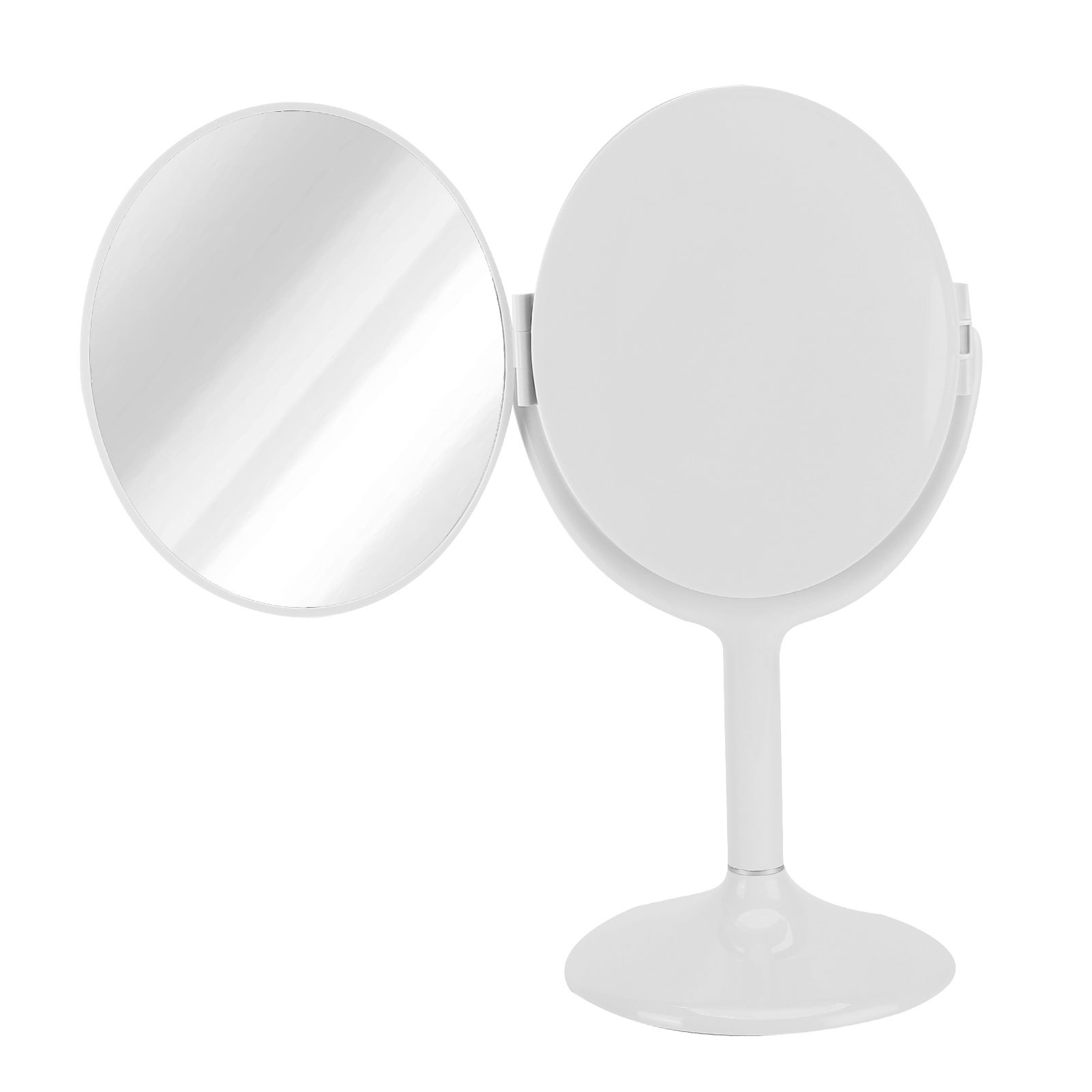 LED Makeup Mirror Folding Rotatable Mirror Touch Cosmetic Mirror for Bedroom Dressing RoomWhite - Image 5