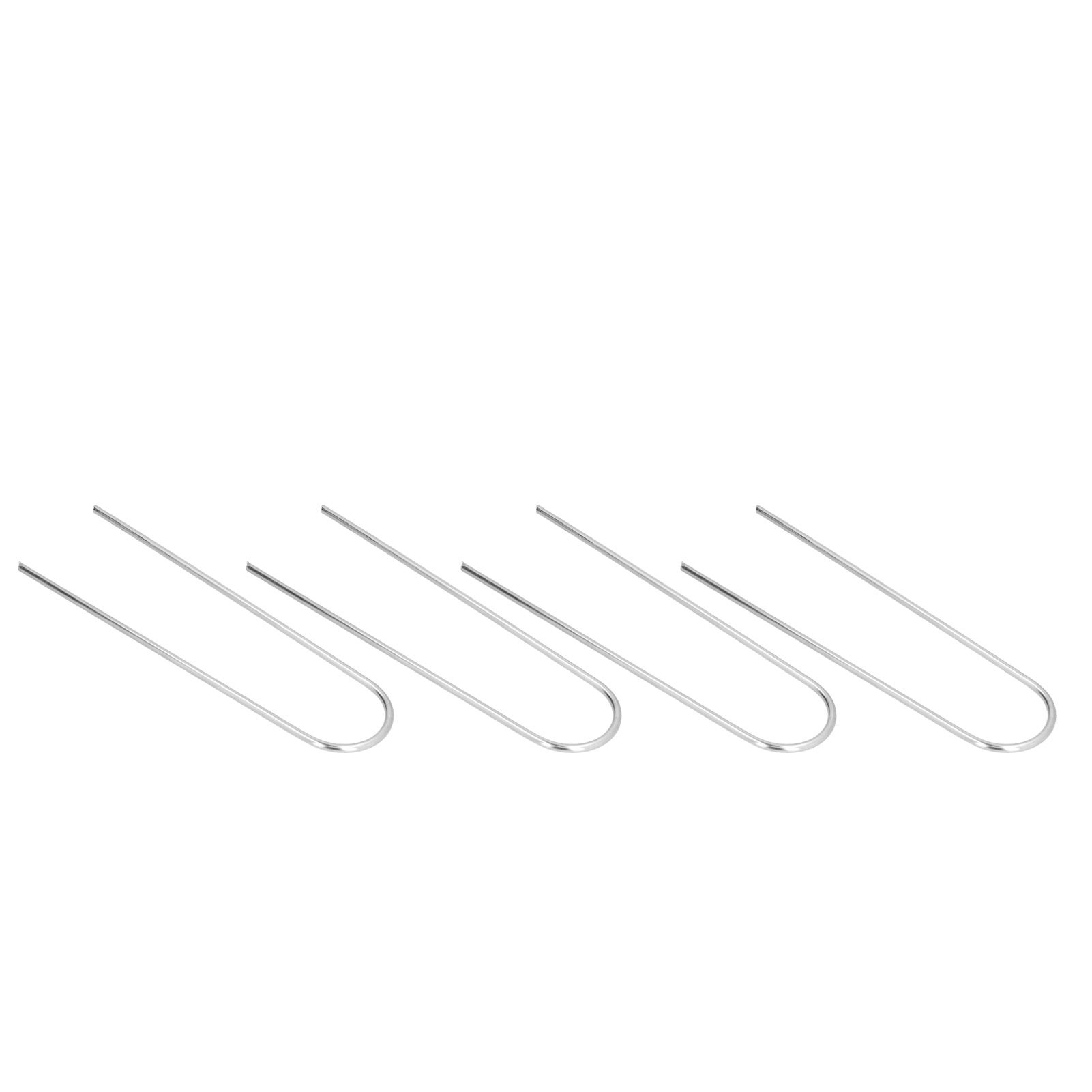 4 Pcs U Shaped Nail Tent Ground Staple High Hardness Stainless Steel Garden Pegs Securing Lawn Supplies - Image 2