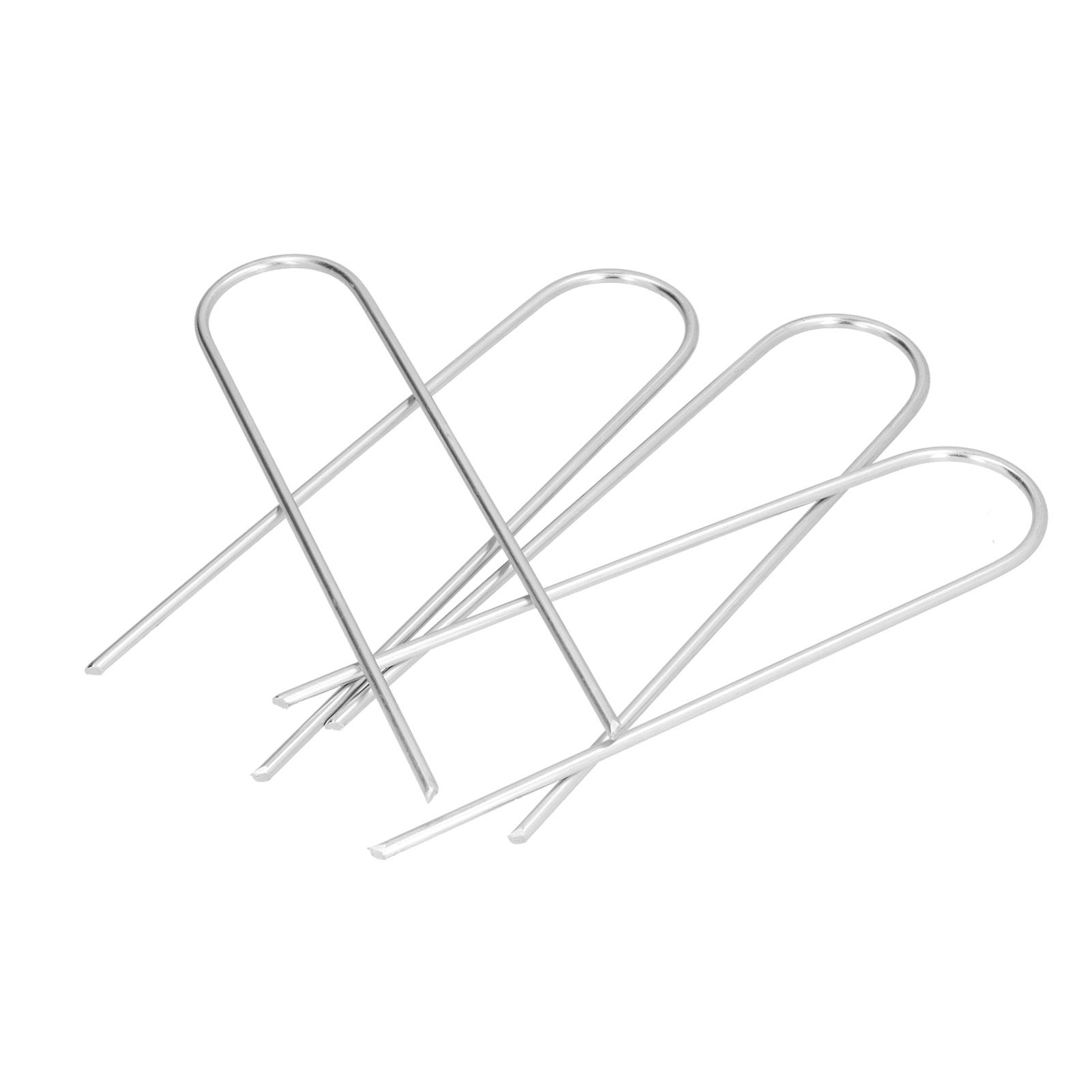 4 Pcs U Shaped Nail Tent Ground Staple High Hardness Stainless Steel Garden Pegs Securing Lawn Supplies - Image 4
