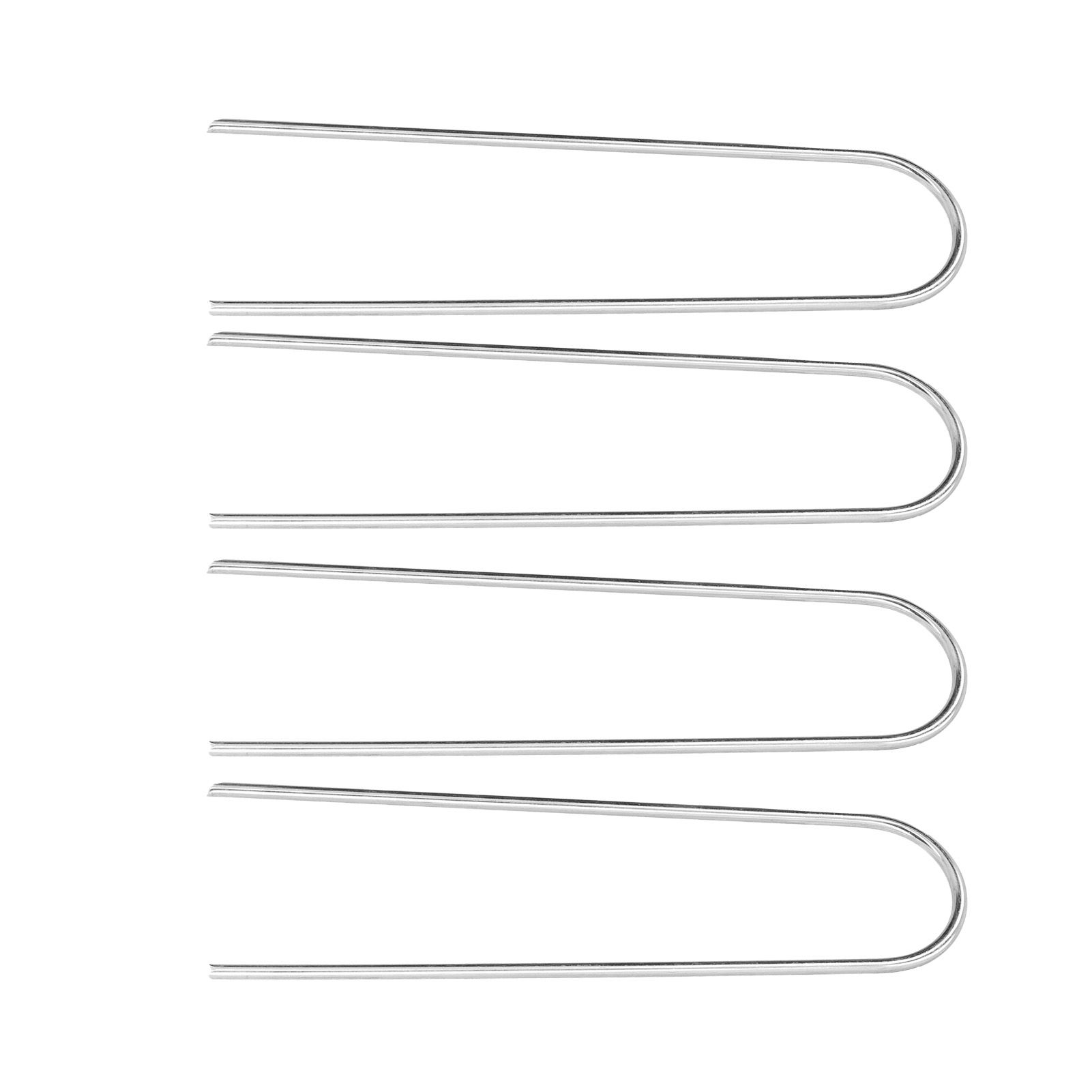 4 Pcs U Shaped Nail Tent Ground Staple High Hardness Stainless Steel Garden Pegs Securing Lawn Supplies - Image 7