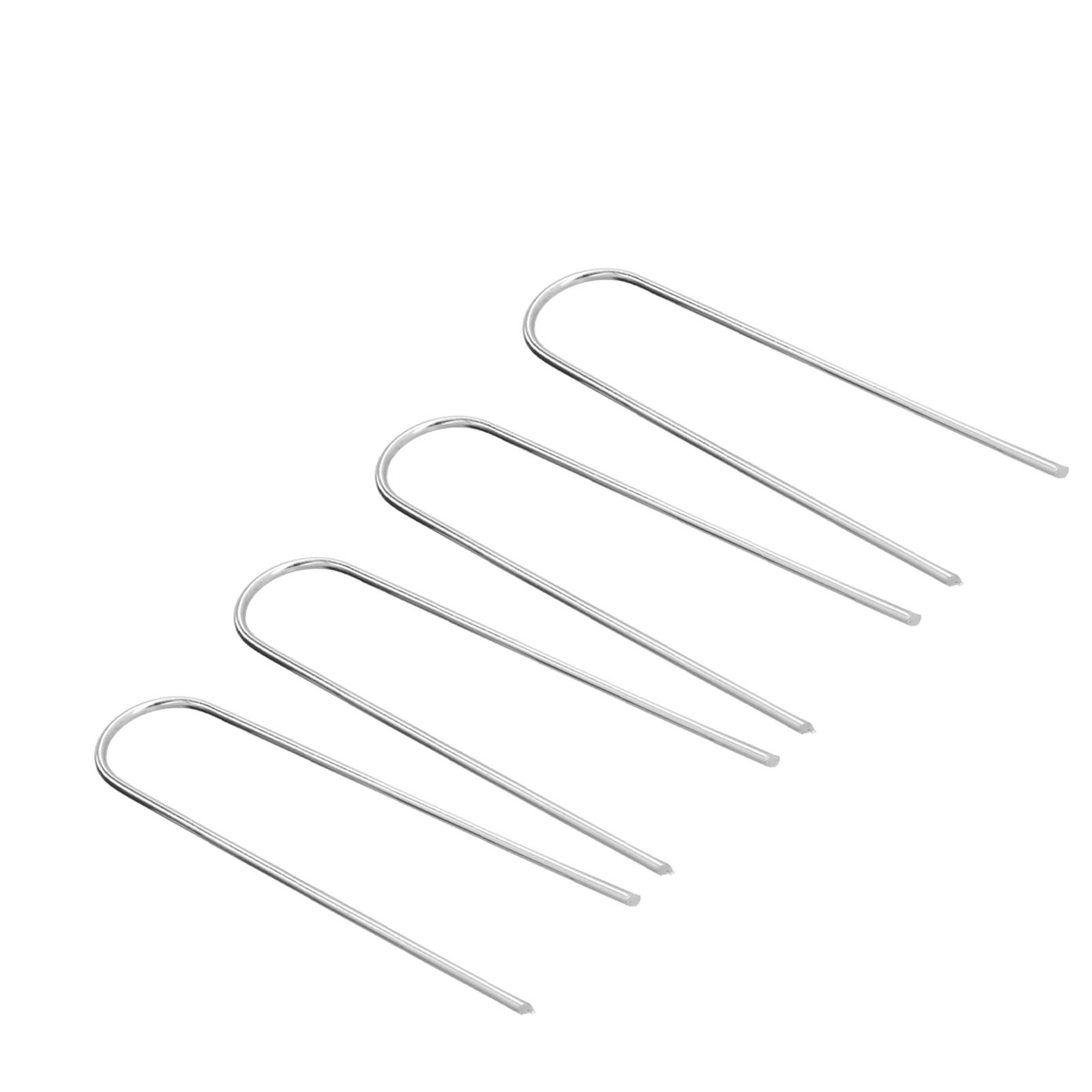 4 Pcs U Shaped Nail Tent Ground Staple High Hardness Stainless Steel Garden Pegs Securing Lawn Supplies - Image 8