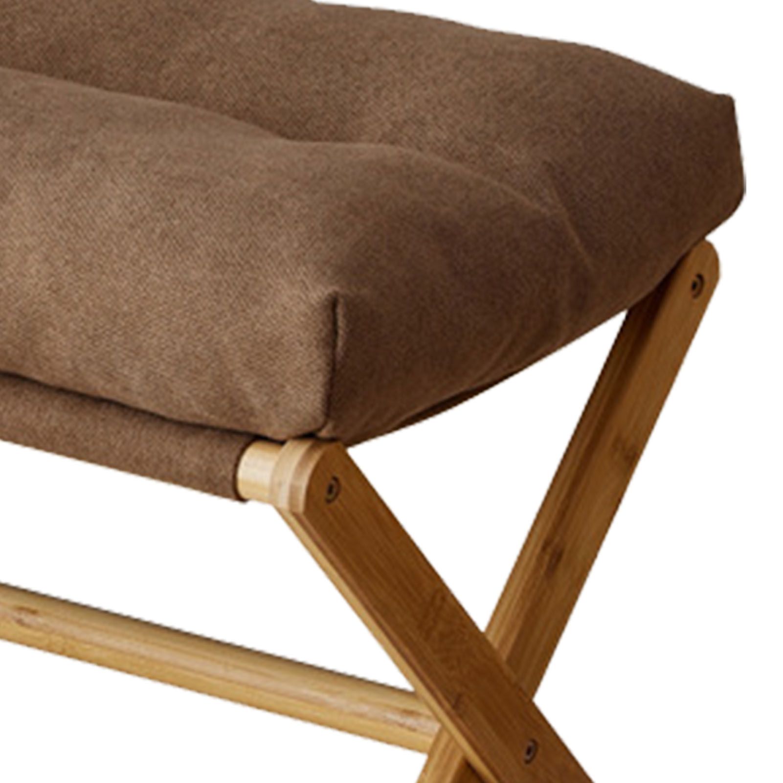 Foot Stool Foldable X Leg Modern Multifunctional Foot Rest with Soft Cushion for Living Room Bedroom Office Coffee - Image 7