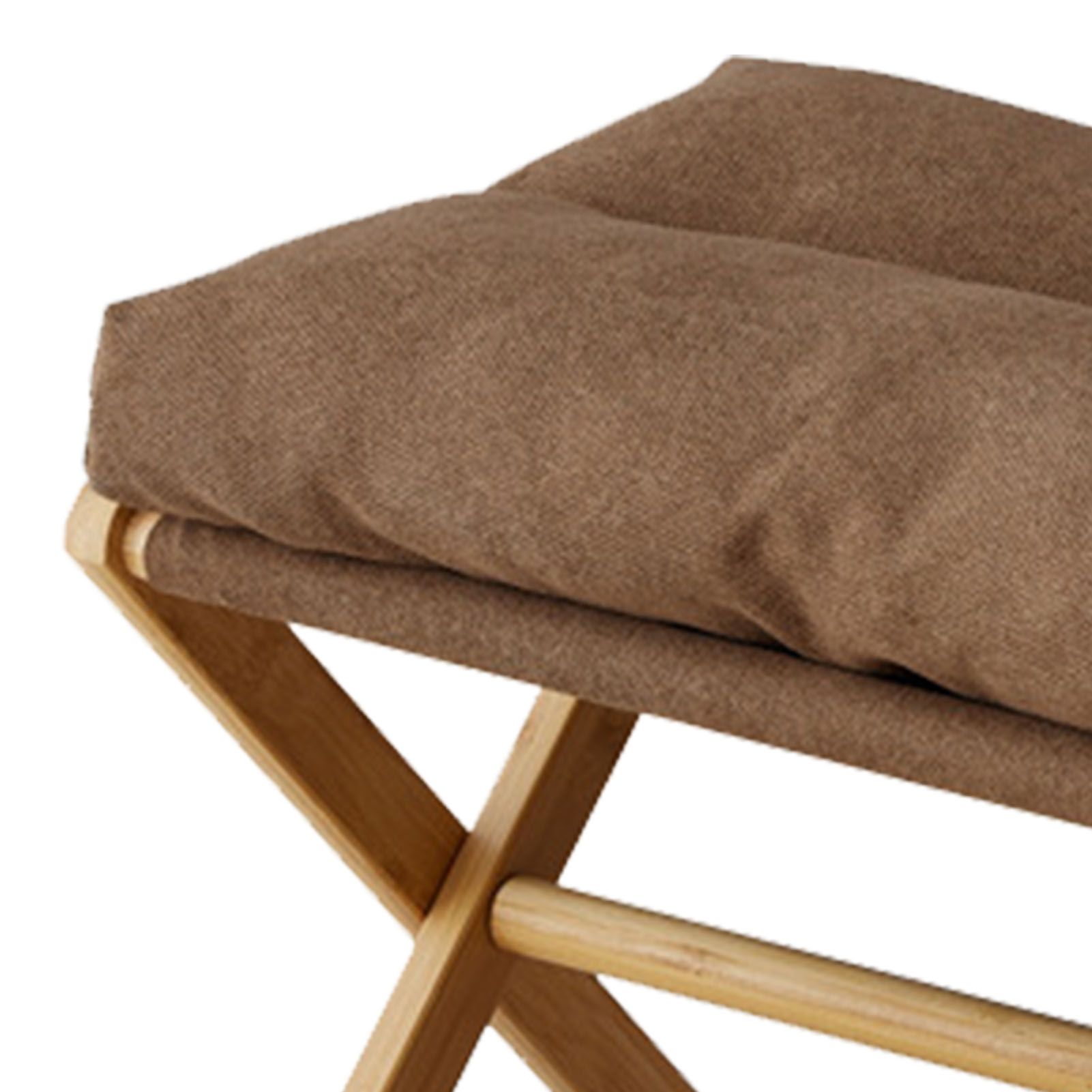 Foot Stool Foldable X Leg Modern Multifunctional Foot Rest with Soft Cushion for Living Room Bedroom Office Coffee - Image 8