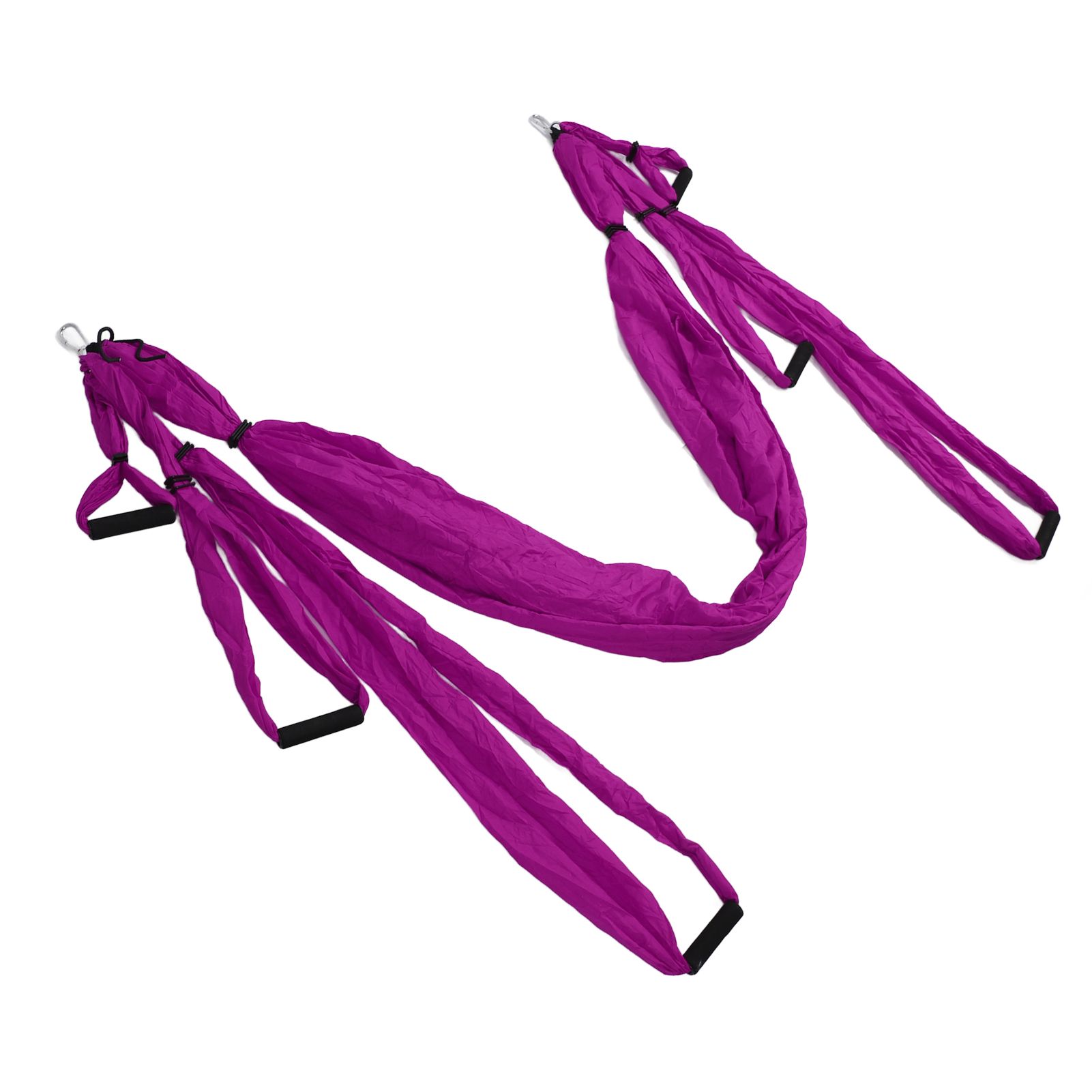 Aerial Yoga Swing Set Polyester Cotton Adjustable Improve Flexibility Yoga Hammock for Physical Exercise Purple - Image 2