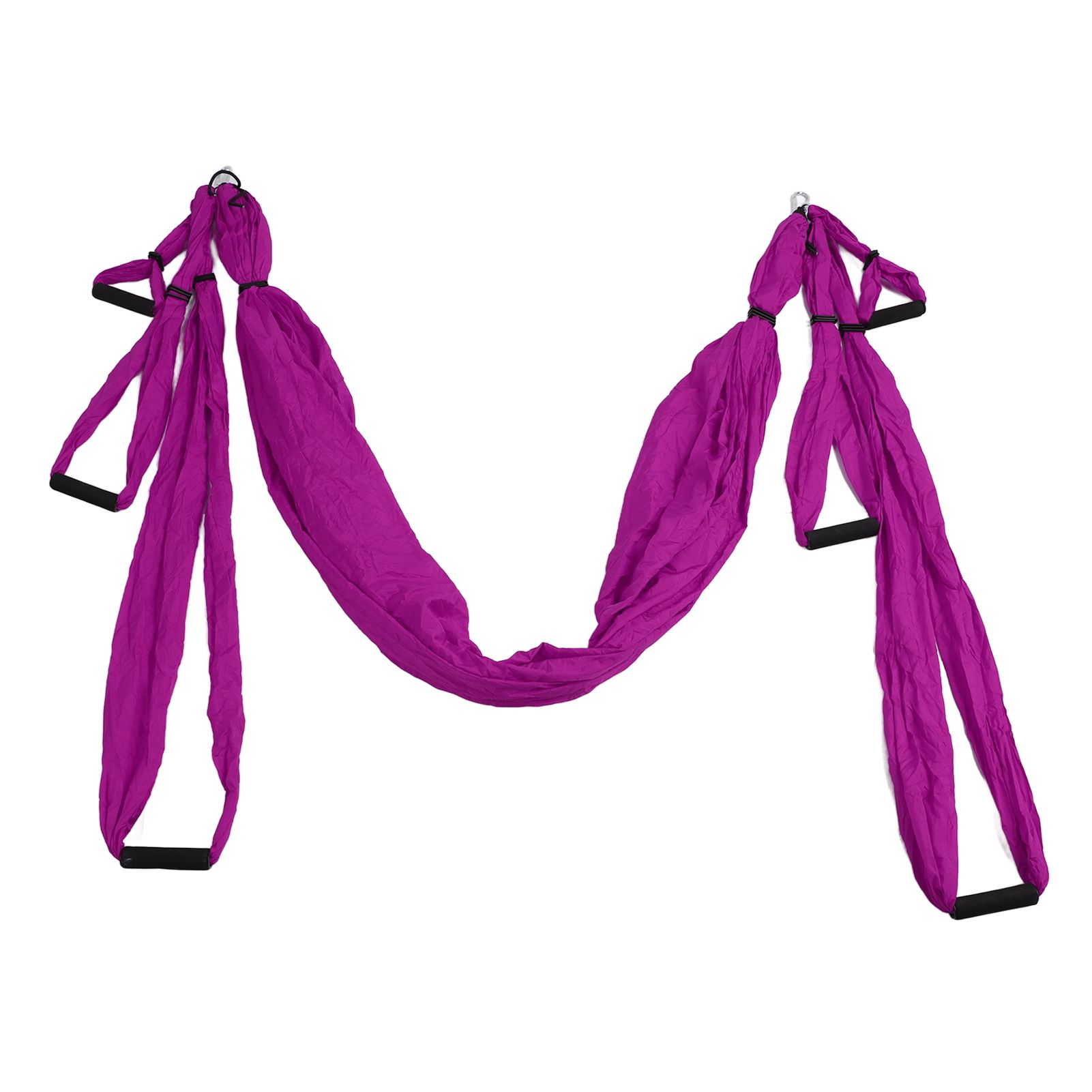Aerial Yoga Swing Set Polyester Cotton Adjustable Improve Flexibility Yoga Hammock for Physical Exercise Purple - Image 3