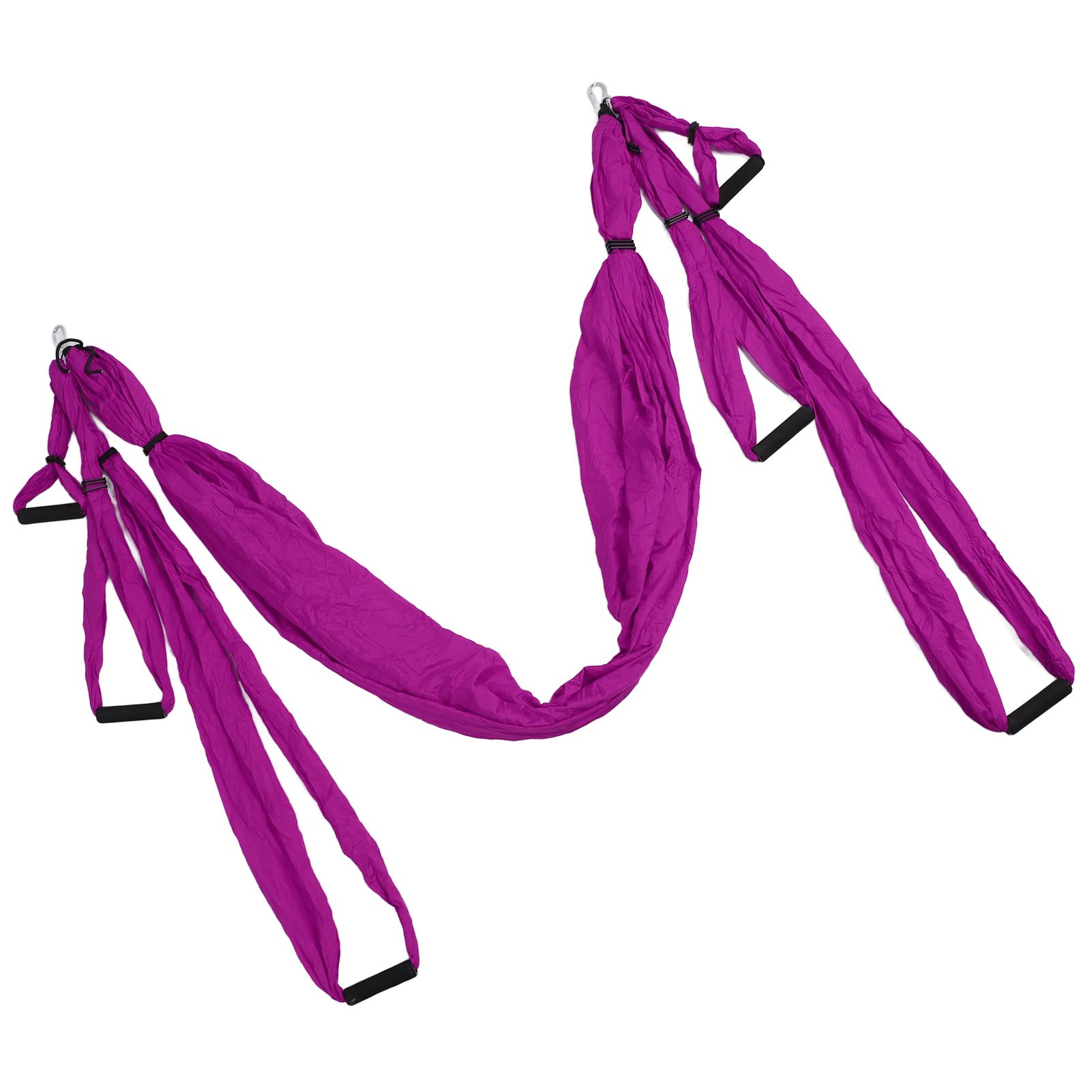 Aerial Yoga Swing Set Polyester Cotton Adjustable Improve Flexibility Yoga Hammock for Physical Exercise Purple - Image 4