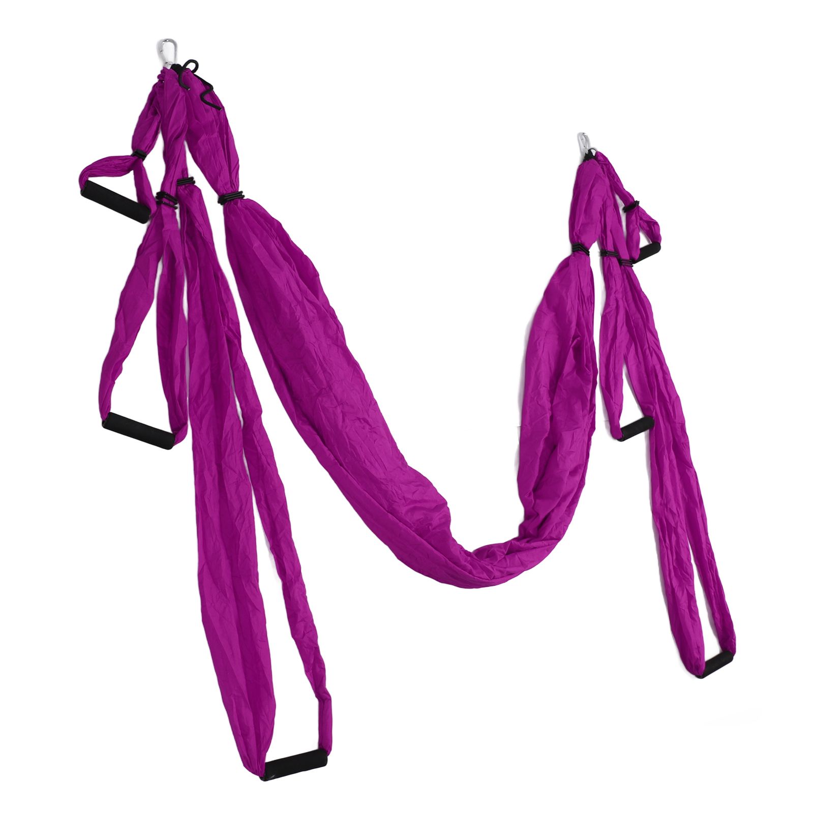 Aerial Yoga Swing Set Polyester Cotton Adjustable Improve Flexibility Yoga Hammock for Physical Exercise Purple - Image 5