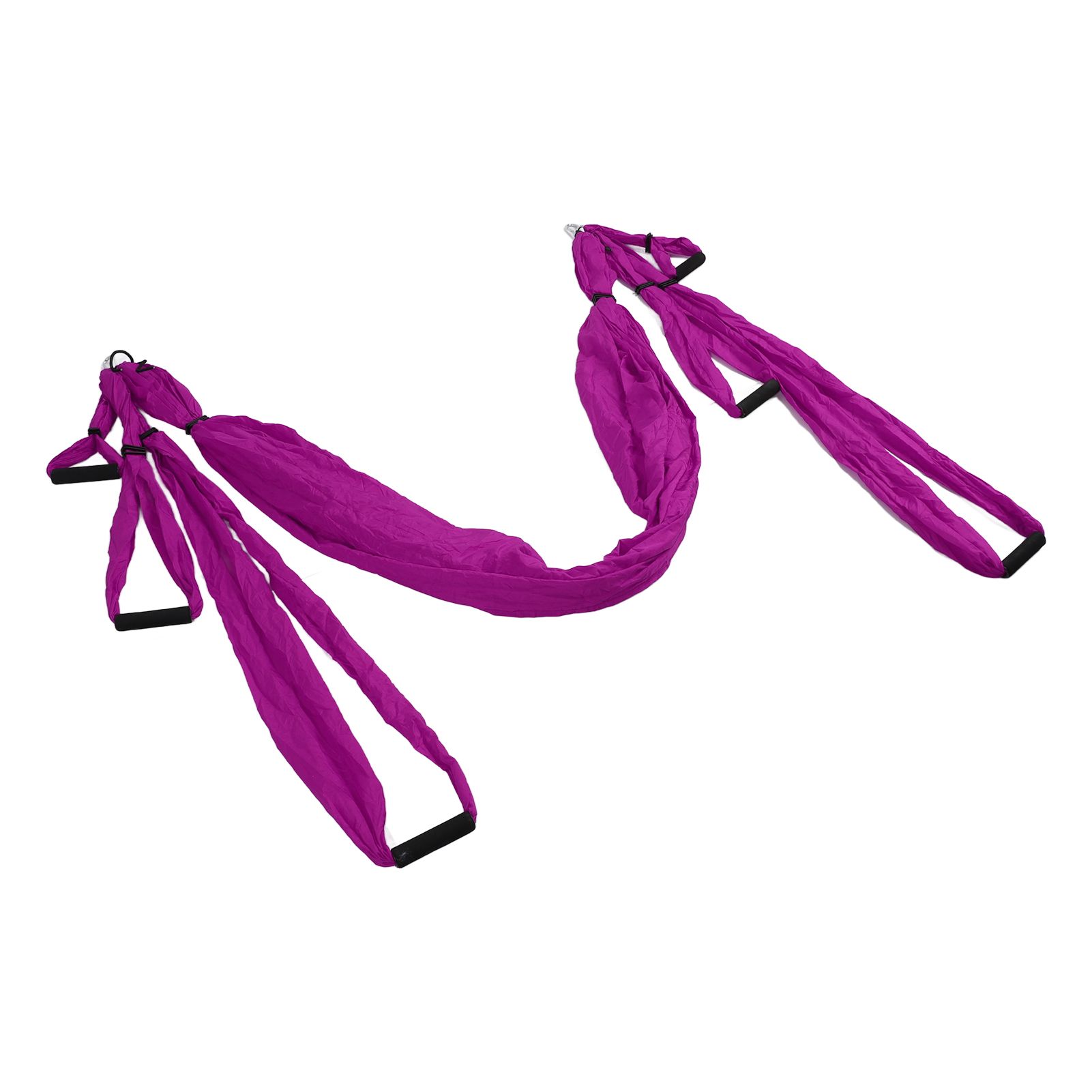 Aerial Yoga Swing Set Polyester Cotton Adjustable Improve Flexibility Yoga Hammock for Physical Exercise Purple - Image 6