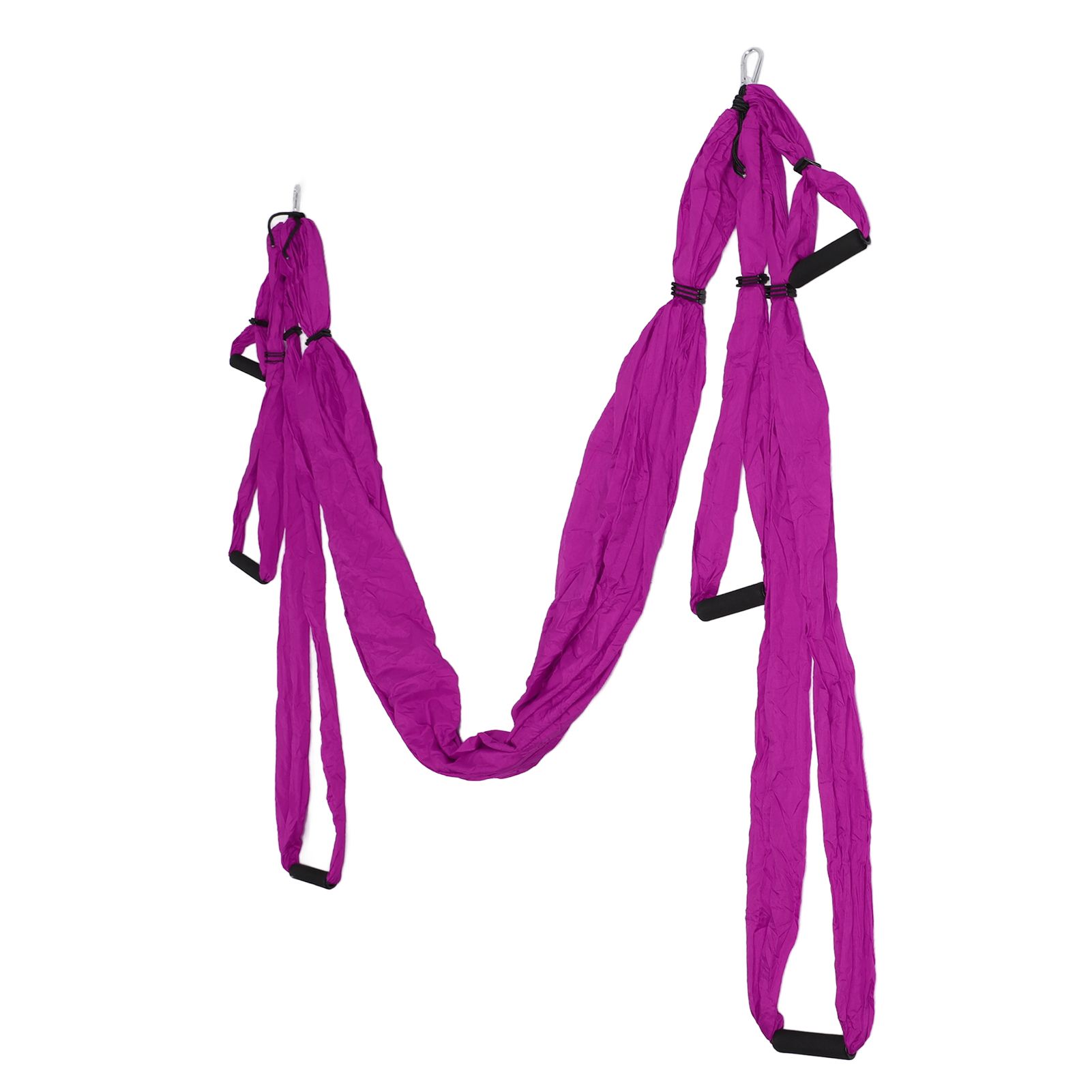 Aerial Yoga Swing Set Polyester Cotton Adjustable Improve Flexibility Yoga Hammock for Physical Exercise Purple - Image 8