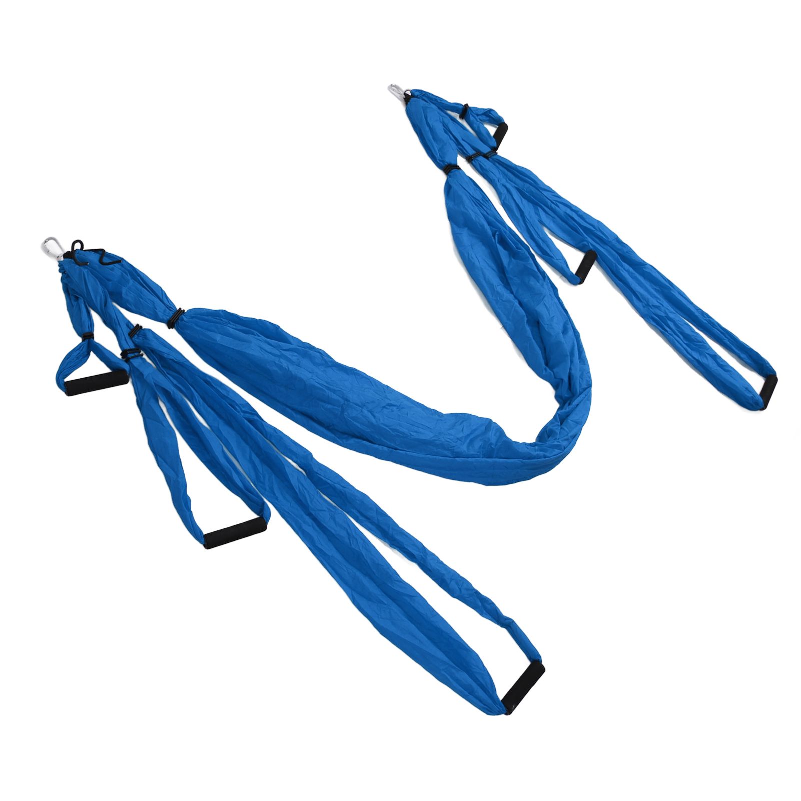 Aerial Yoga Swing Set Polyester Cotton Adjustable Improve Flexibility Yoga Hammock for Physical Exercise Dark Blue - Image 3