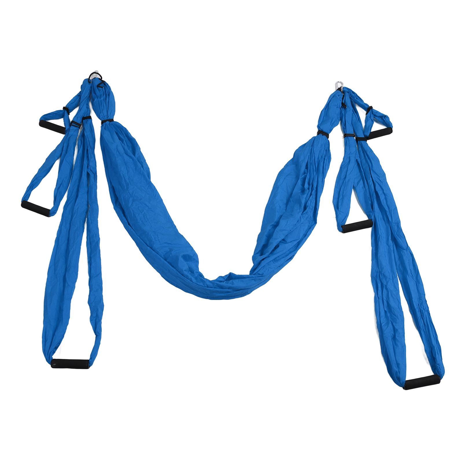Aerial Yoga Swing Set Polyester Cotton Adjustable Improve Flexibility Yoga Hammock for Physical Exercise Dark Blue - Image 4