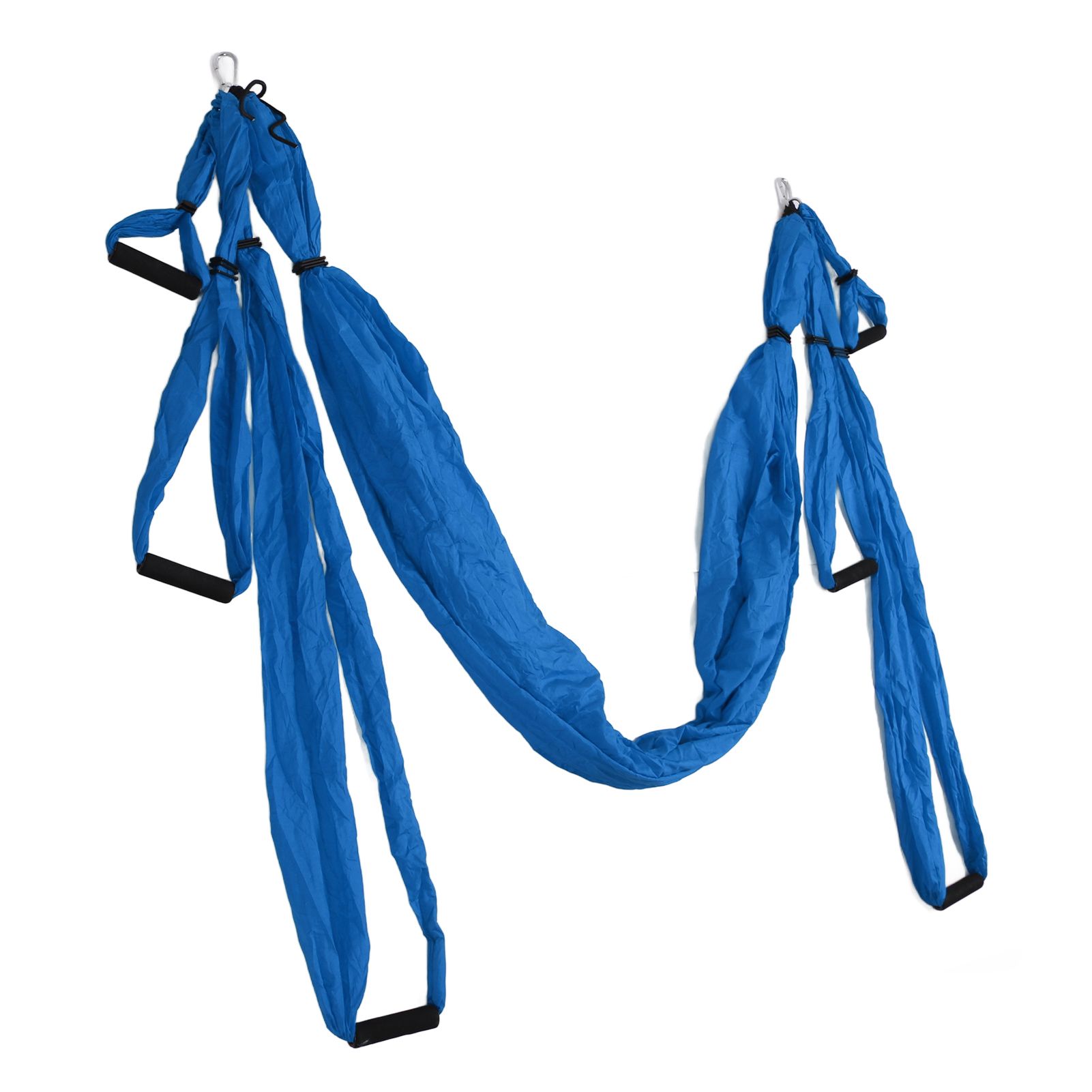 Aerial Yoga Swing Set Polyester Cotton Adjustable Improve Flexibility Yoga Hammock for Physical Exercise Dark Blue - Image 6