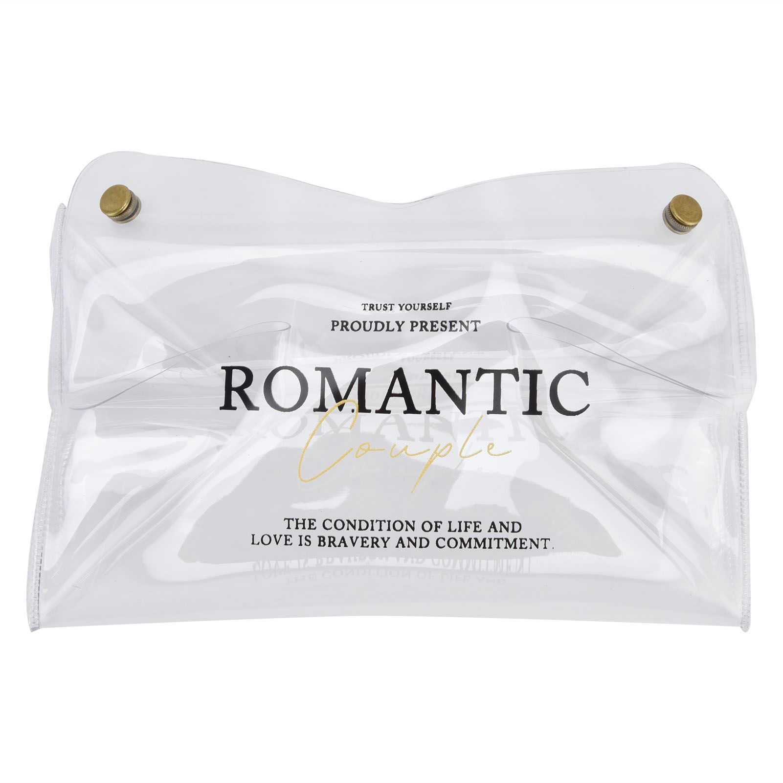 Tissue Container PVC Fashion Desktop Napkin Storage Case Box for Car Home Living RoomTransparent - Image 1