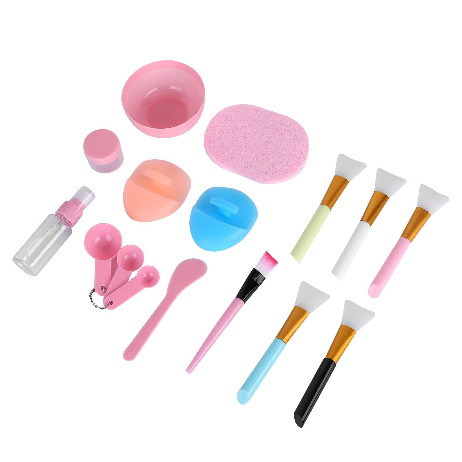 Face Mask Tool Kit Facial Treatment Set Mask Mixing Bowl Spatula Spray Bottle Face Brush - Image 2