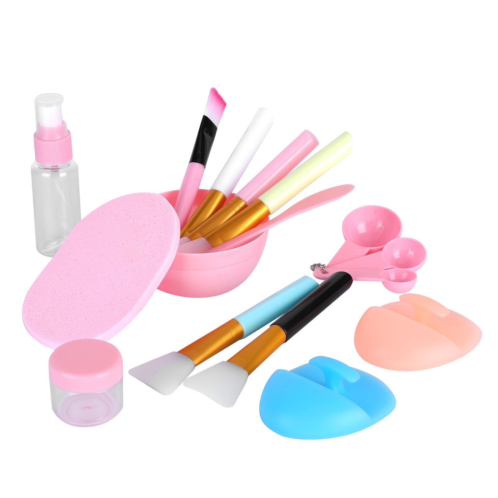 Face Mask Tool Kit Facial Treatment Set Mask Mixing Bowl Spatula Spray Bottle Face Brush - Image 3