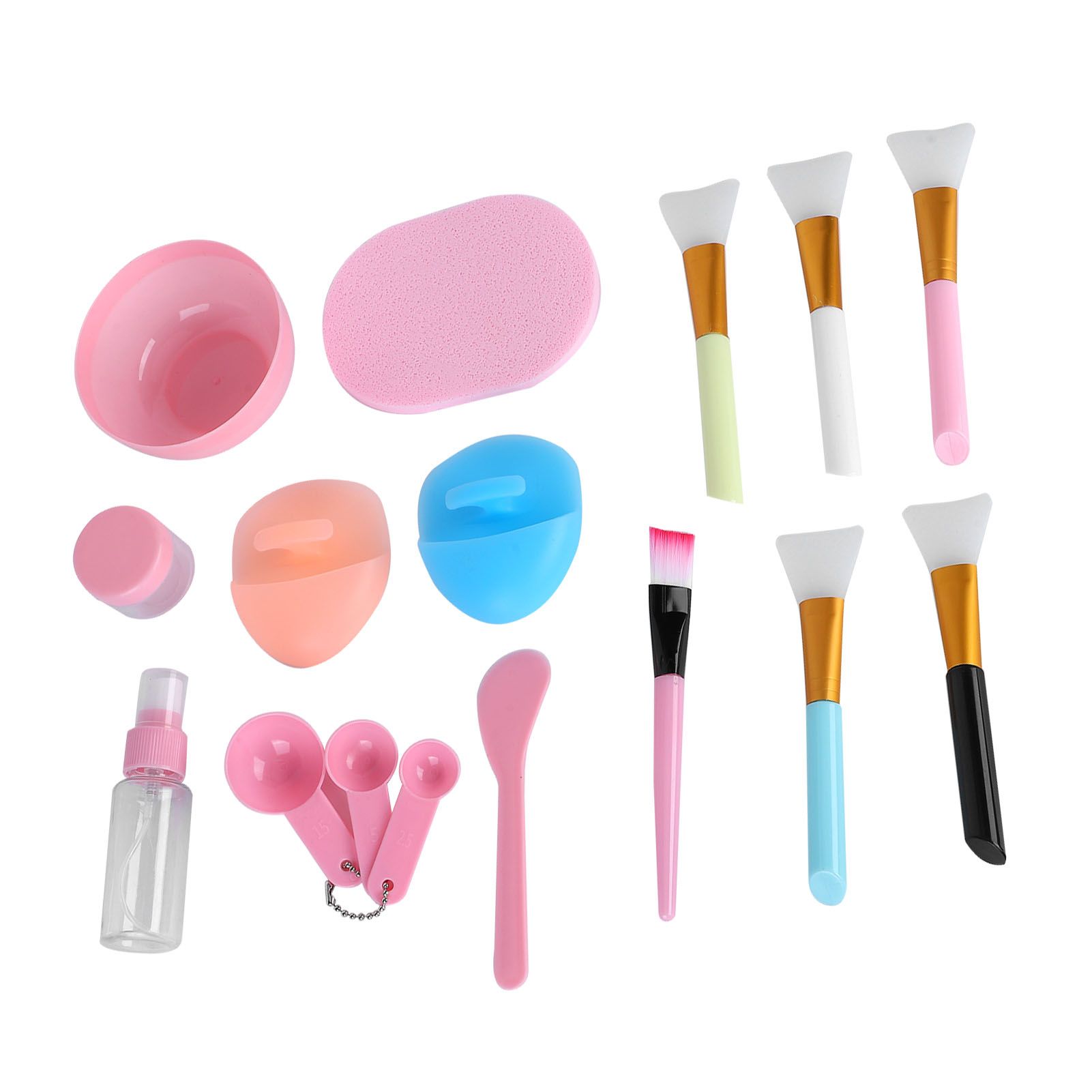 Face Mask Tool Kit Facial Treatment Set Mask Mixing Bowl Spatula Spray Bottle Face Brush - Image 4