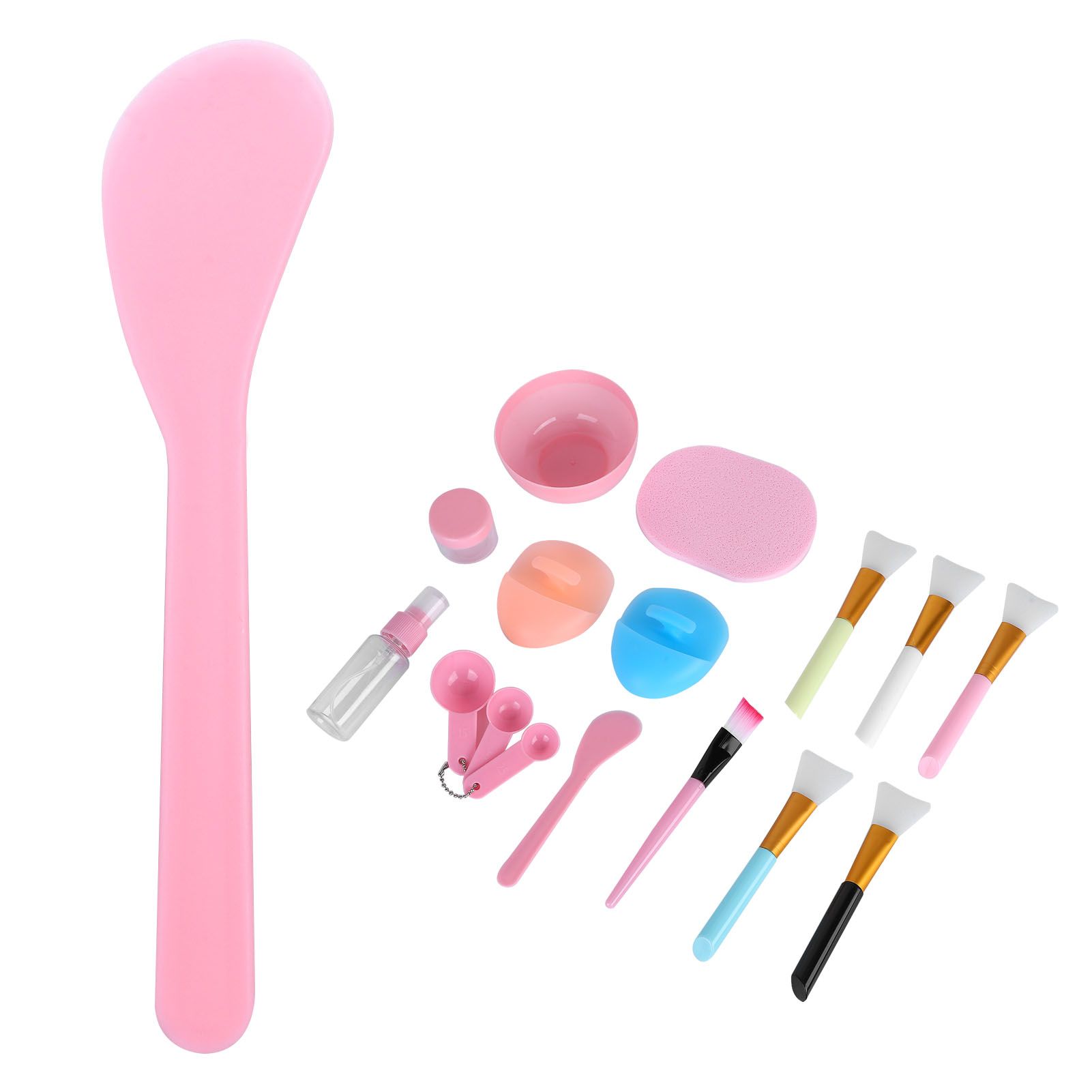 Face Mask Tool Kit Facial Treatment Set Mask Mixing Bowl Spatula Spray Bottle Face Brush - Image 6