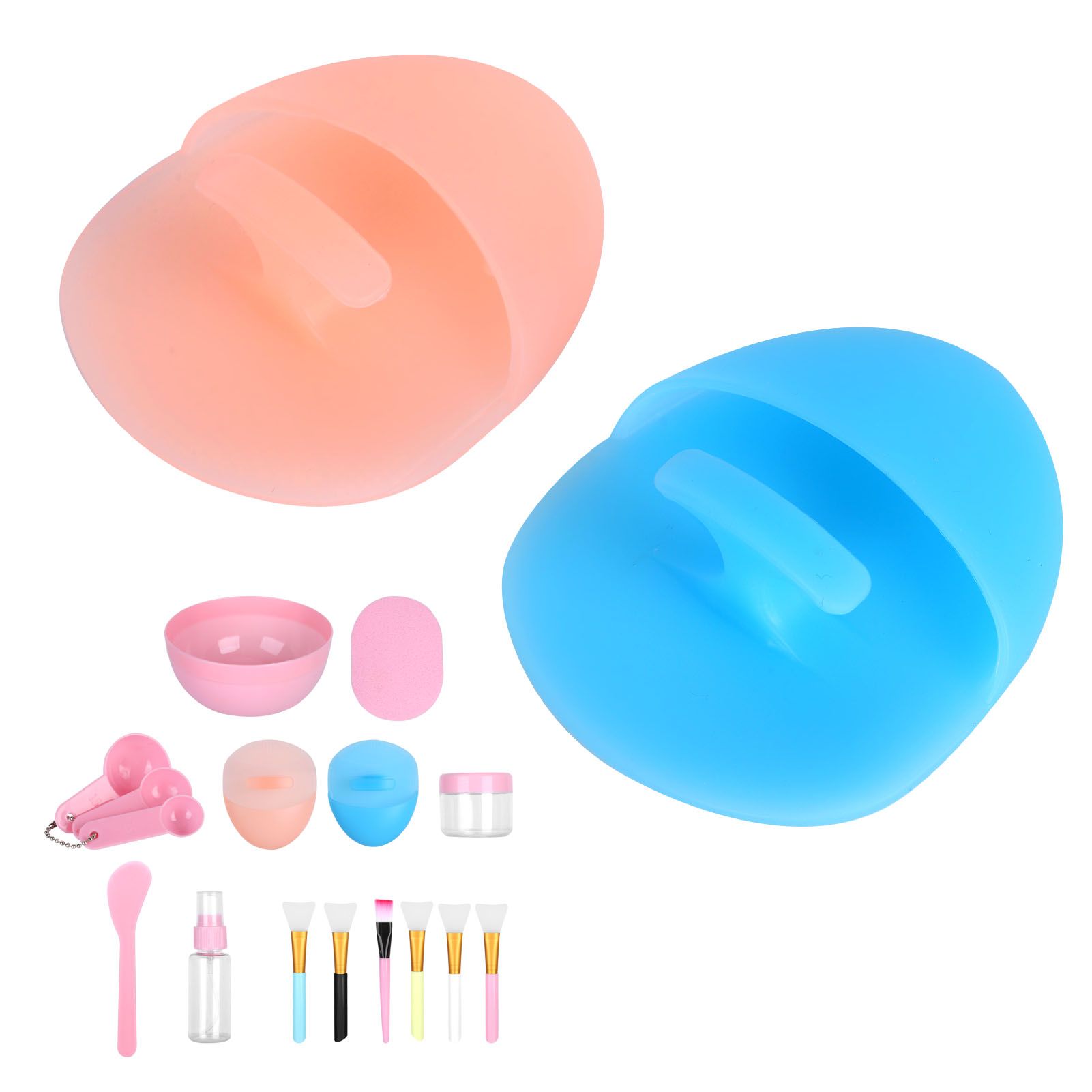 Face Mask Tool Kit Facial Treatment Set Mask Mixing Bowl Spatula Spray Bottle Face Brush - Image 7