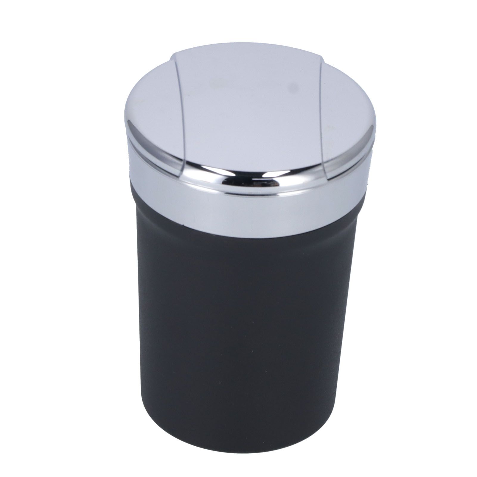 Car Ashtray ABS Portable Cylinder Shape Ash Tray with Blue LED Light for Travel Office - Image 1
