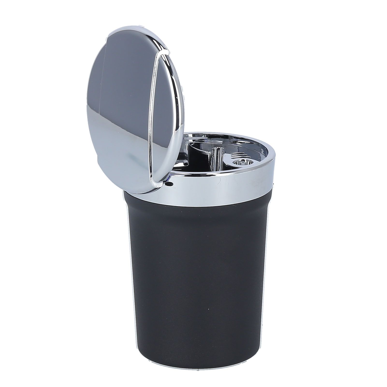 Car Ashtray ABS Portable Cylinder Shape Ash Tray with Blue LED Light for Travel Office - Image 8