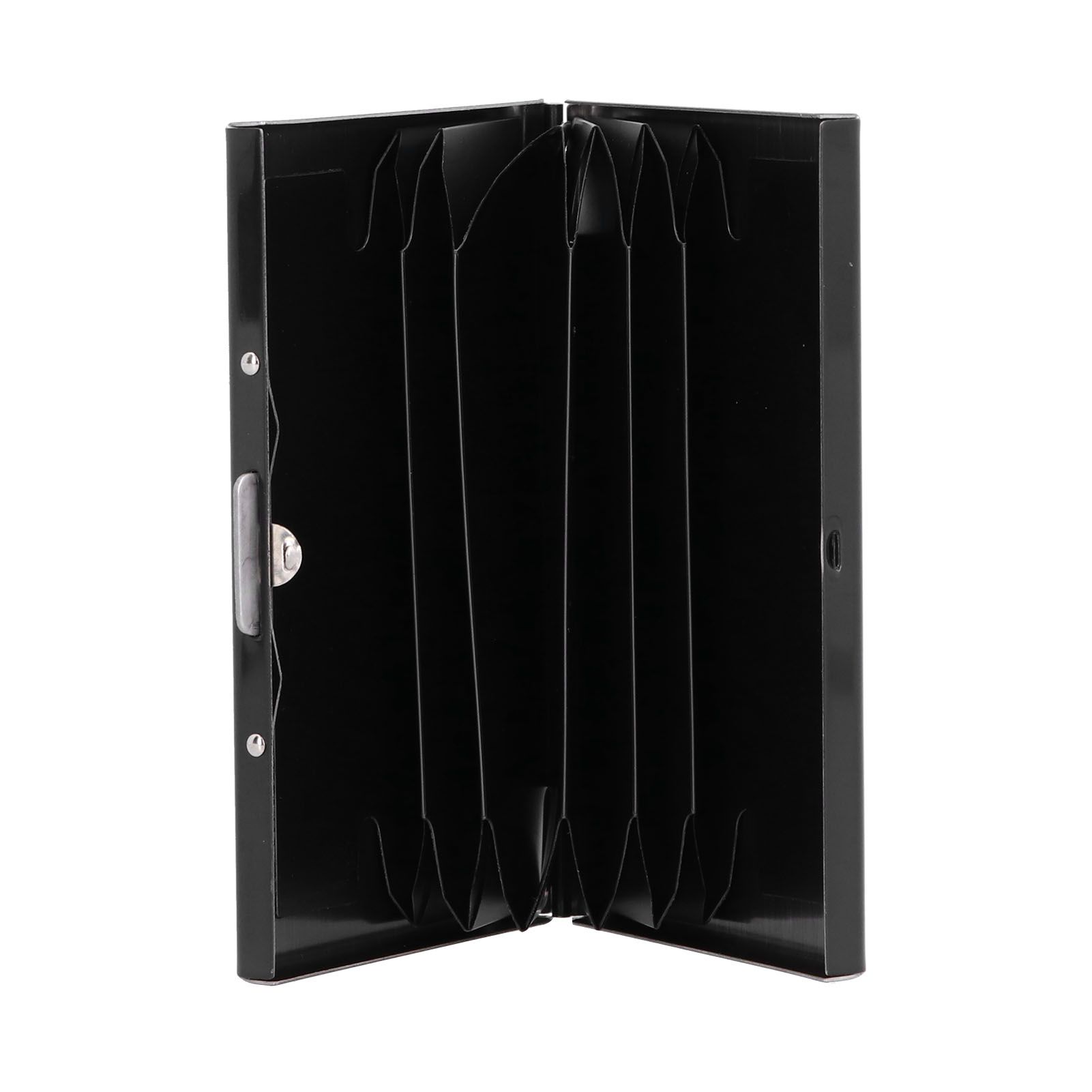 Credit Card Holder Protector Stainless Steel Credit Card Wallet Business Card Case for Men and WomenBlack - Image 1