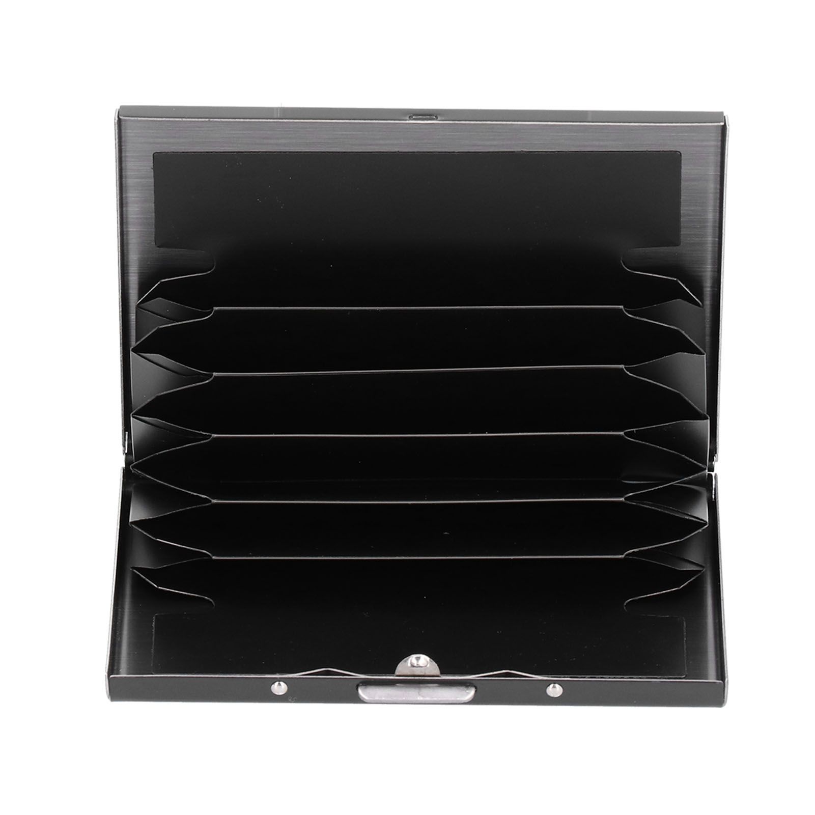 Credit Card Holder Protector Stainless Steel Credit Card Wallet Business Card Case for Men and WomenBlack - Image 3