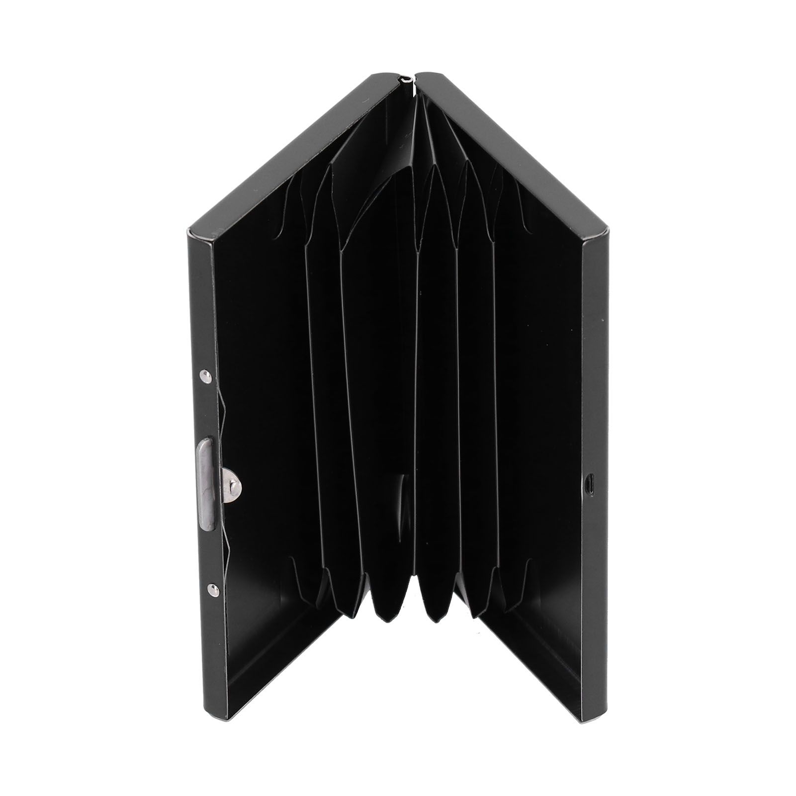 Credit Card Holder Protector Stainless Steel Credit Card Wallet Business Card Case for Men and WomenBlack - Image 6