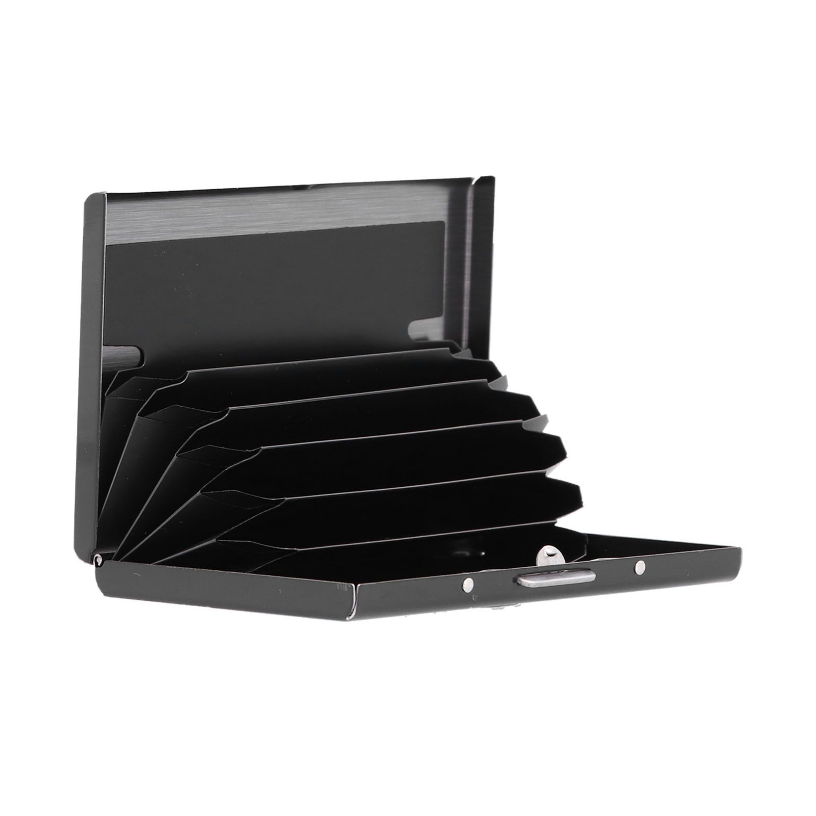 Credit Card Holder Protector Stainless Steel Credit Card Wallet Business Card Case for Men and WomenBlack - Image 7