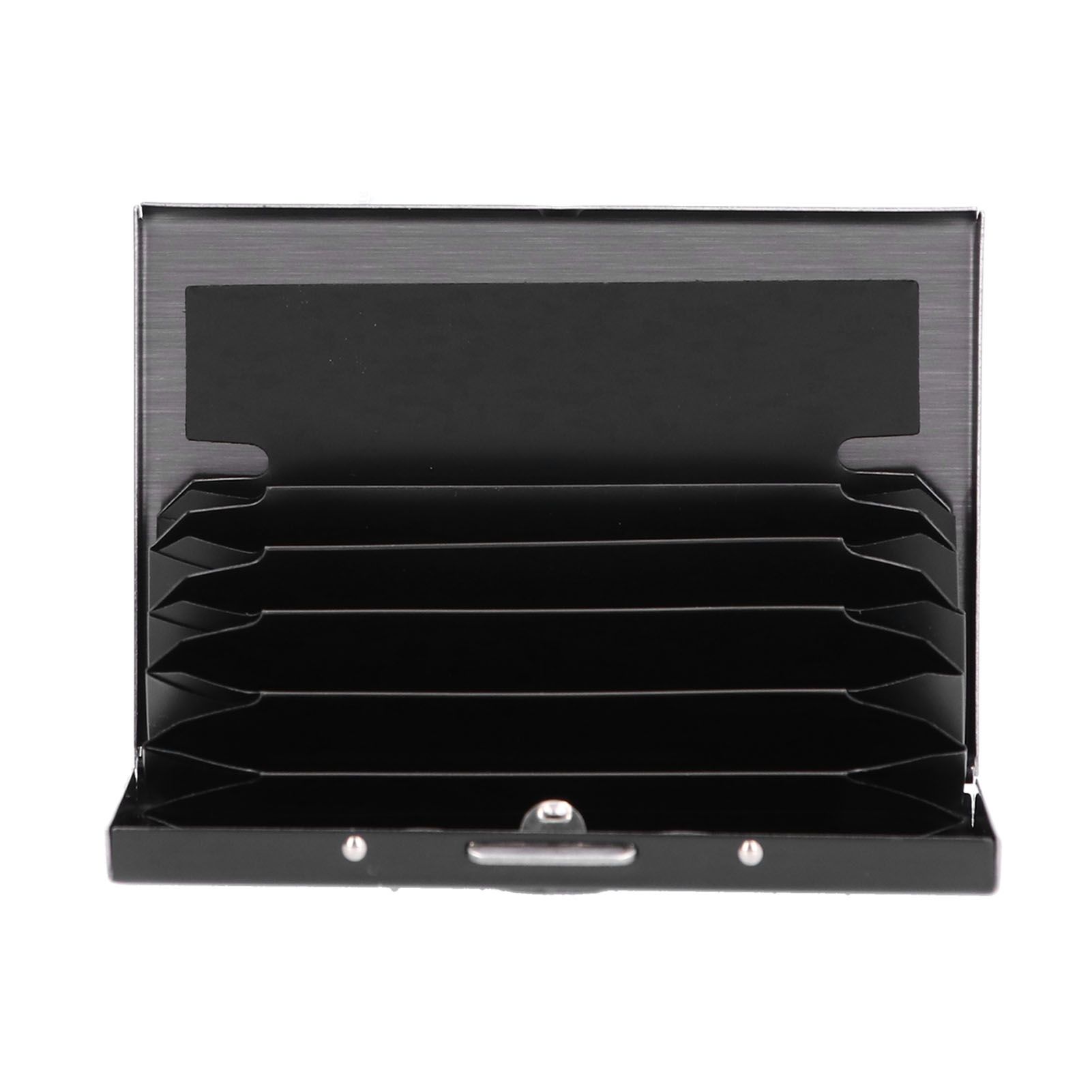 Credit Card Holder Protector Stainless Steel Credit Card Wallet Business Card Case for Men and WomenBlack - Image 8