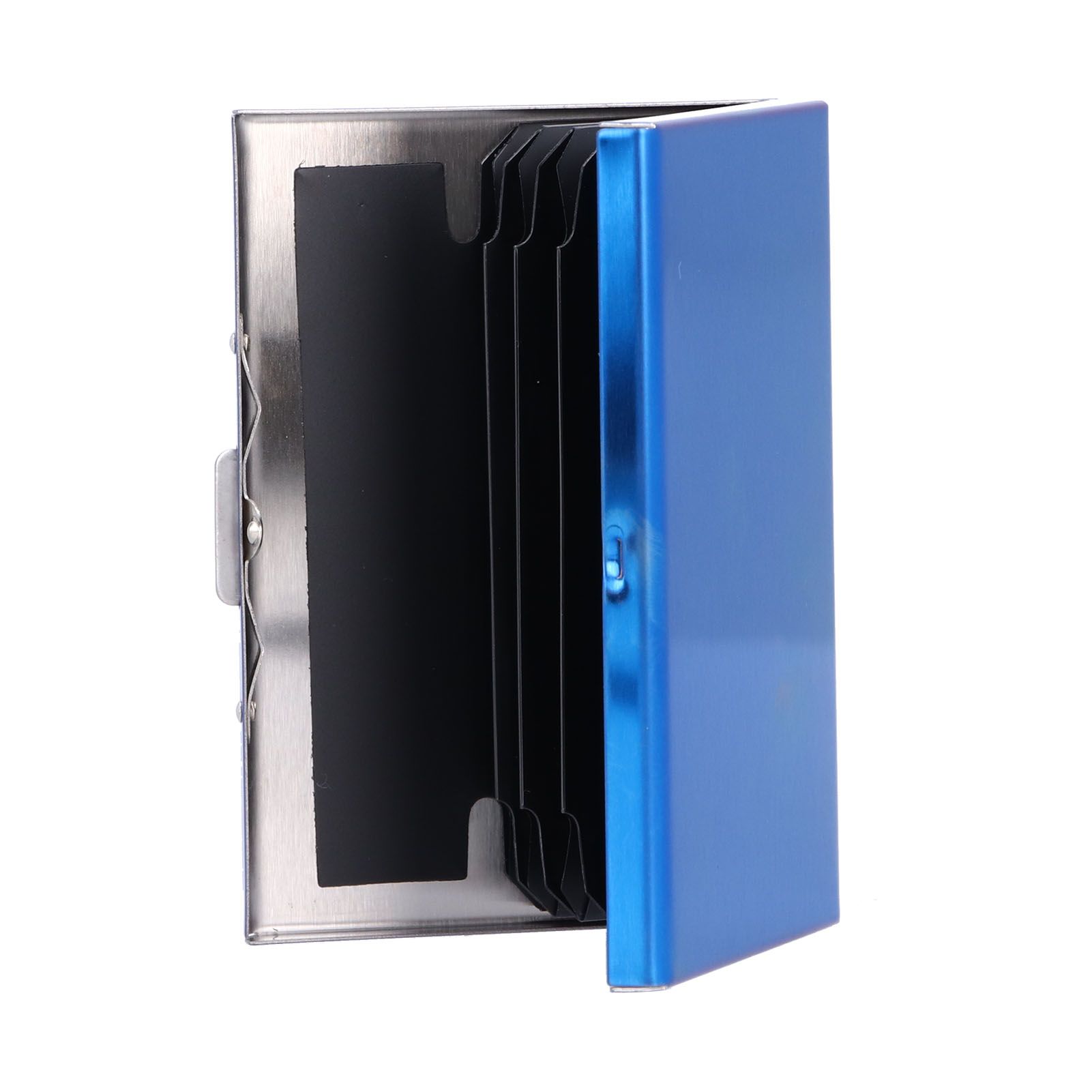 Credit Card Holder Protector Stainless Steel Credit Card Wallet Business Card Case for Men and WomenBlue - Image 4