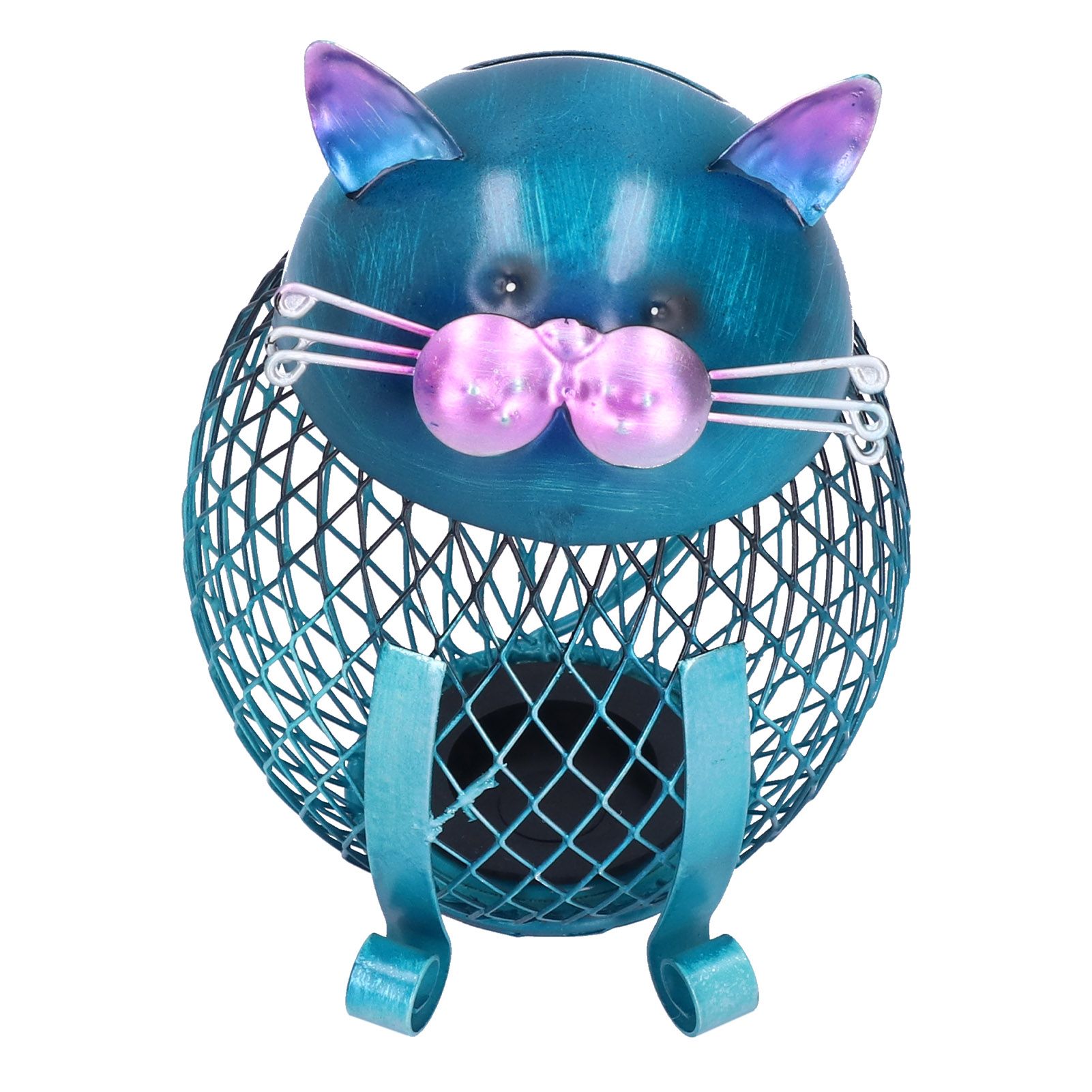 Coin Box Cat Animal Decoration Wrought Iron Handmade Money Saving Box Birthday Gift - Image 5