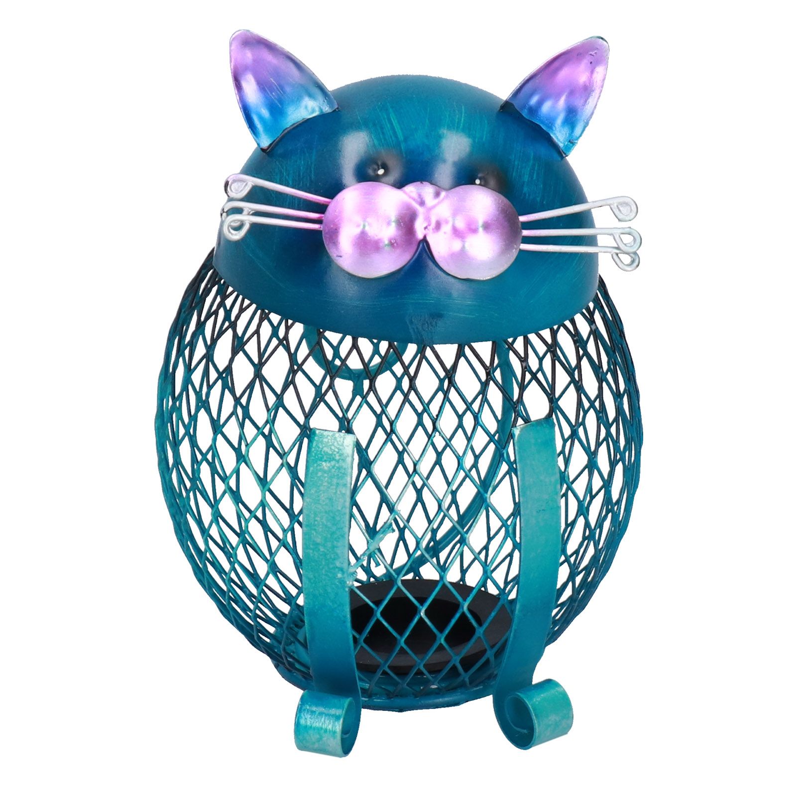 Coin Box Cat Animal Decoration Wrought Iron Handmade Money Saving Box Birthday Gift - Image 6