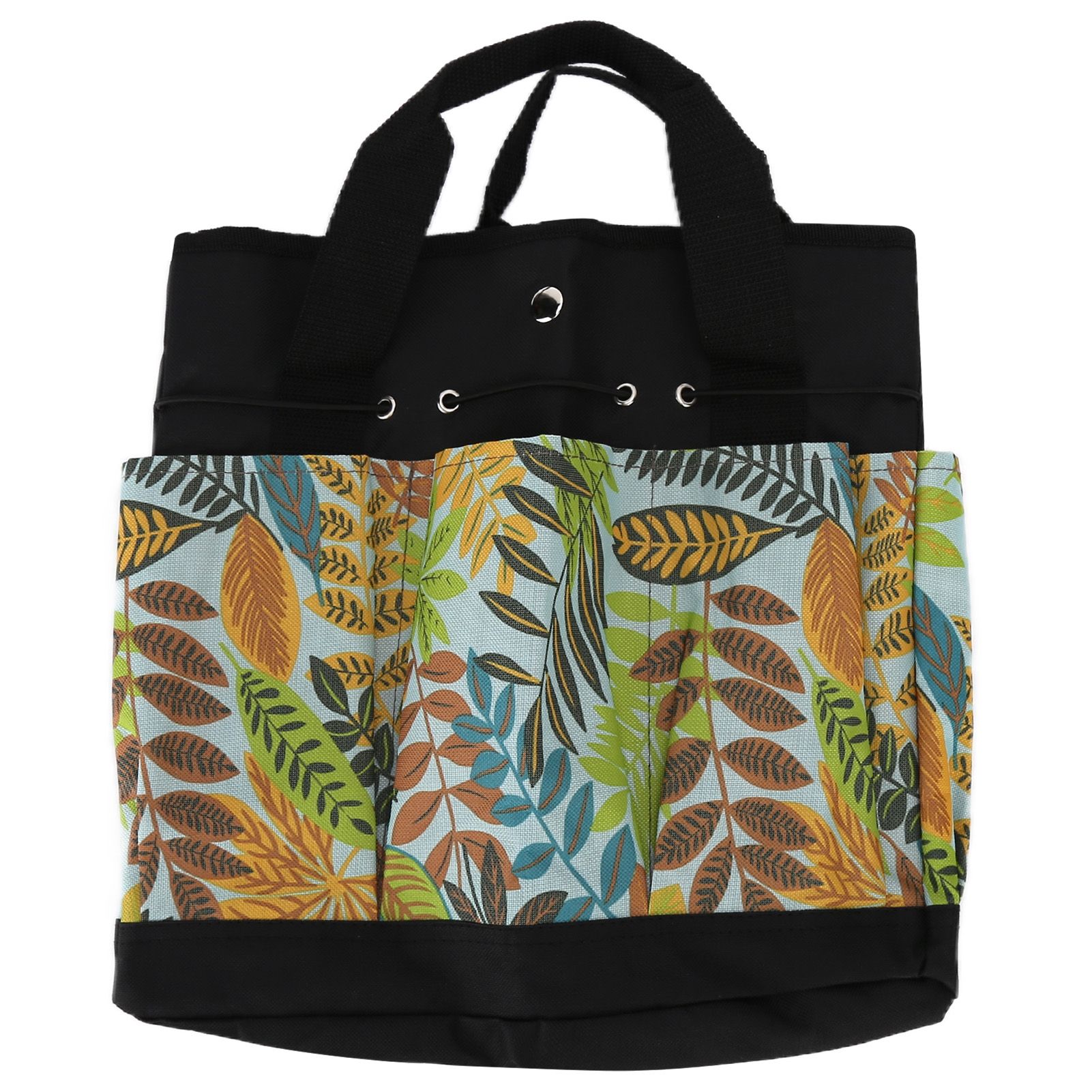 Garden Tool Bag Flower Printing Multifunctional Portable Gardening Storage Bag Tote Bag with Pockets - Image 1