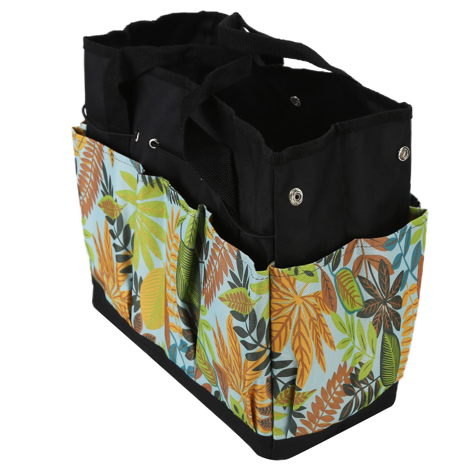 Garden Tool Bag Flower Printing Multifunctional Portable Gardening Storage Bag Tote Bag with Pockets - Image 8