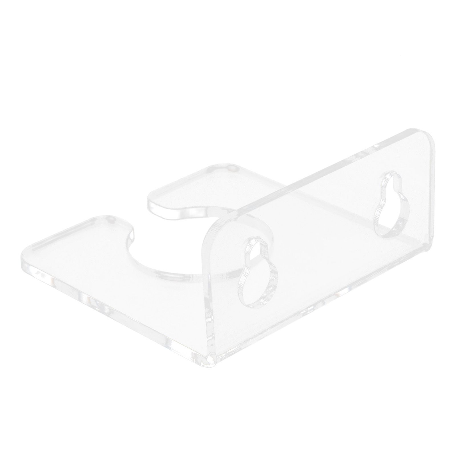 Bathtub Wine Glass Holder with Suction Cups Transparent Acrylic Portable Goblet Rack for Home Bathroom - Image 2