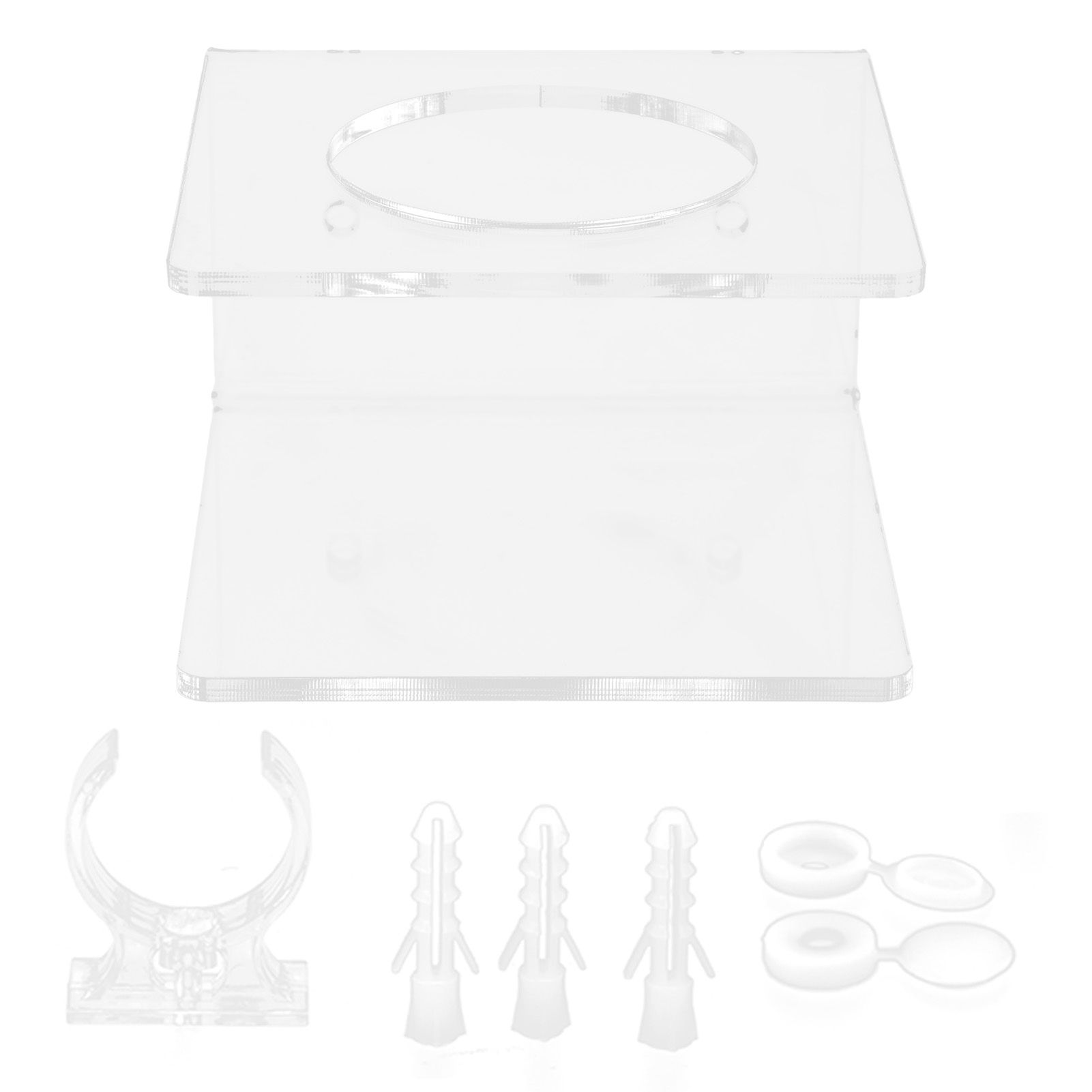 WallMounted Sword Rack Vertical Type Acrylic Display Stand Holder for Home Living Room Transparent - Image 1