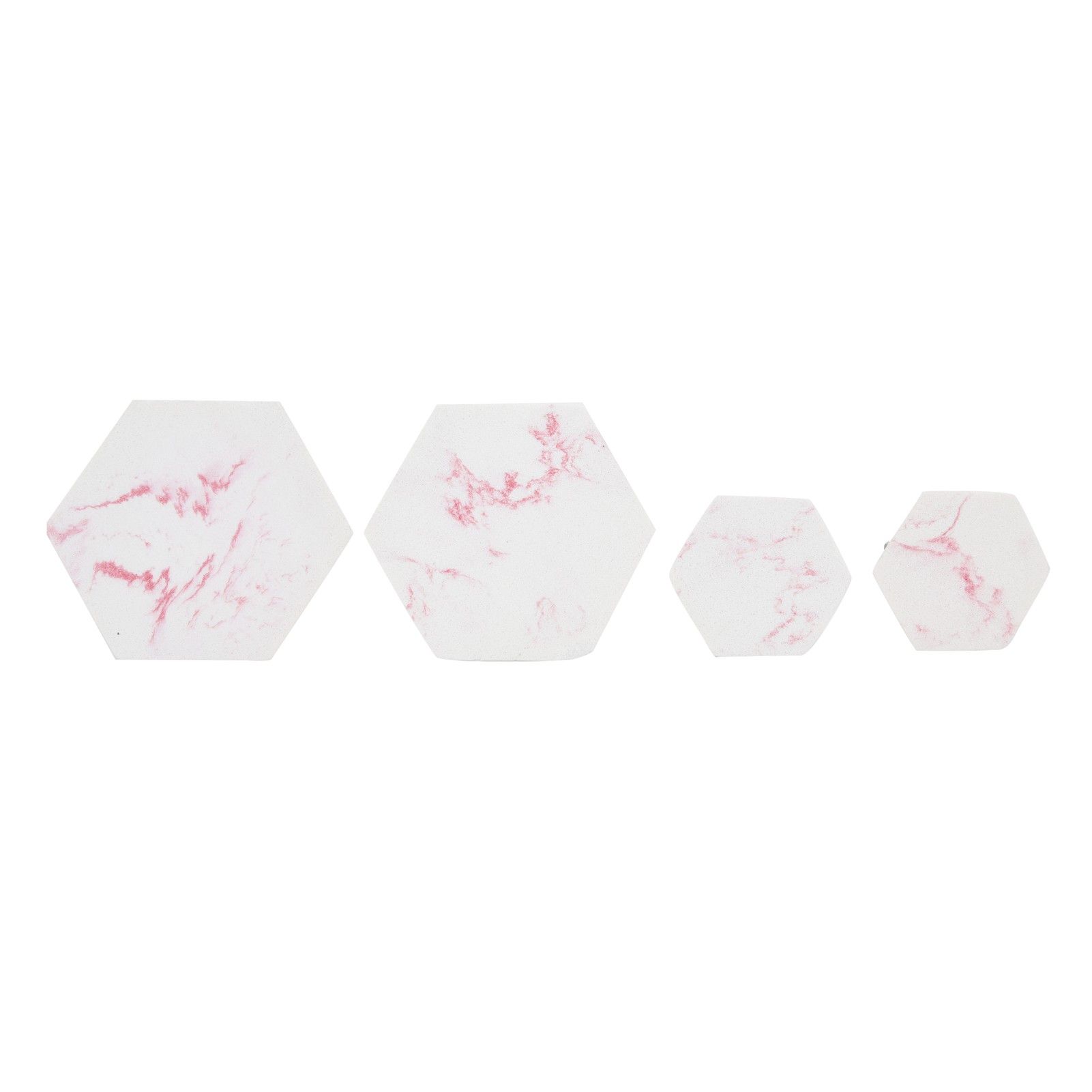 4Pcs Marble Pattern Wall Mounted Hook Hex Shaped Modern Decorative Hook for Bedroom Door Home - Image 4