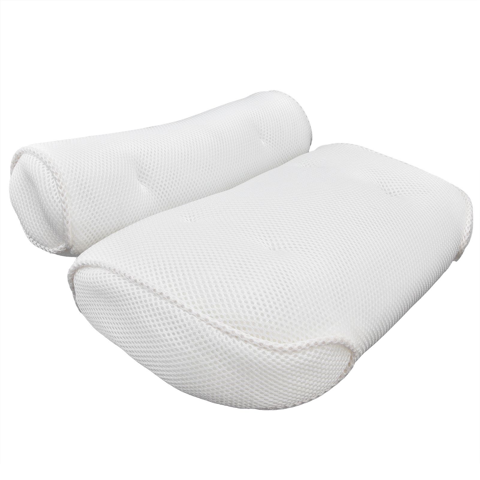 Mesh Bathroom Pillow Soft Comfortable Suction Cup Pillow Bath Tub Pillow for Shower Room - Image 2