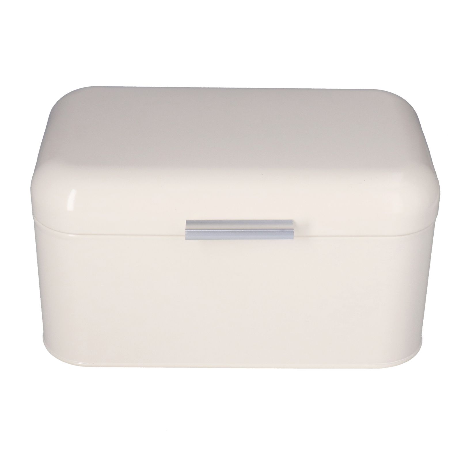 Milky White Bread Box Safe Odorless Large Capacity Anti Fingerprint Retro Tin Bread Box - Image 1