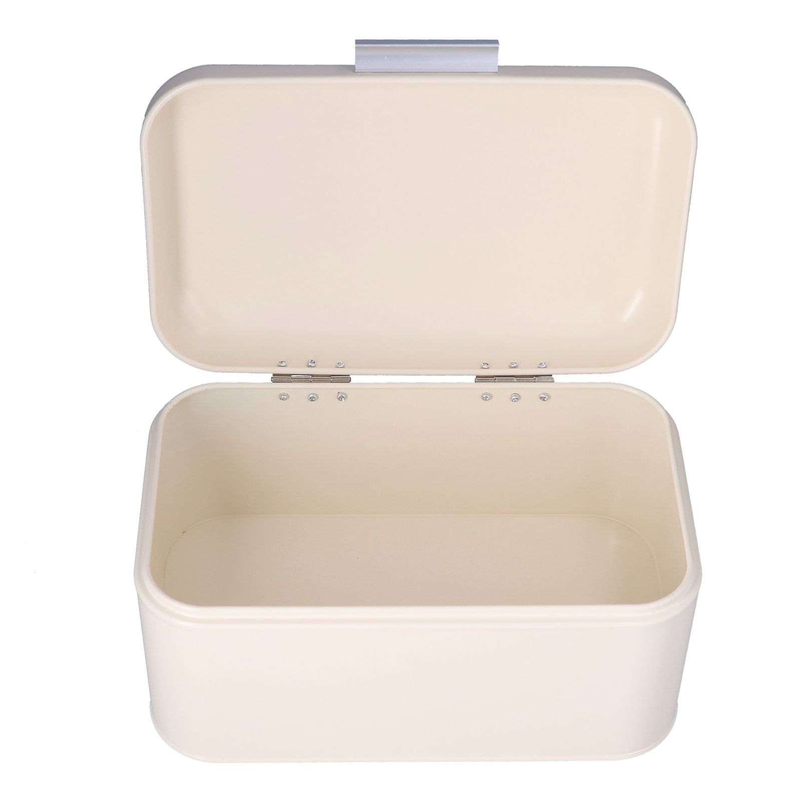 Milky White Bread Box Safe Odorless Large Capacity Anti Fingerprint Retro Tin Bread Box - Image 5