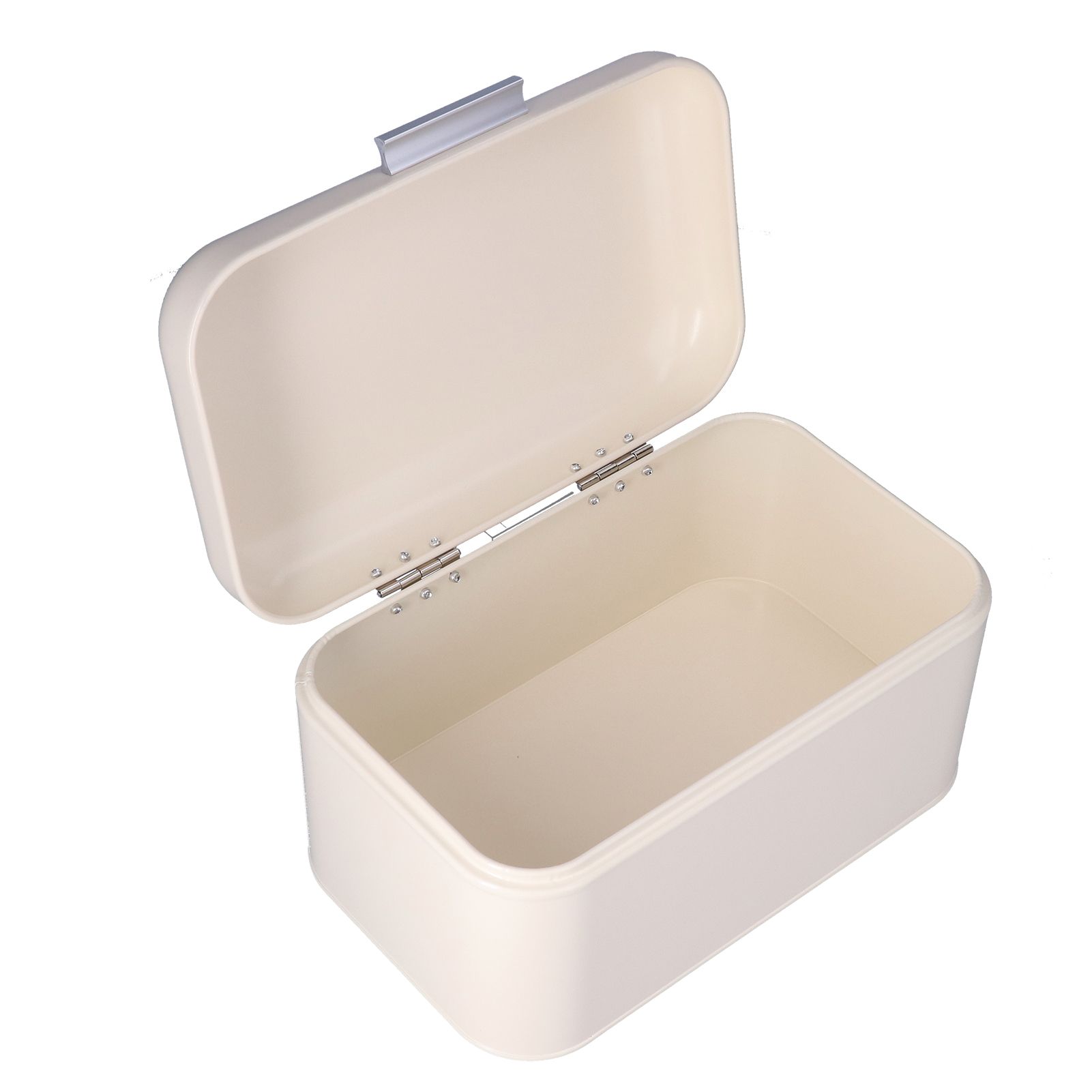 Milky White Bread Box Safe Odorless Large Capacity Anti Fingerprint Retro Tin Bread Box - Image 6