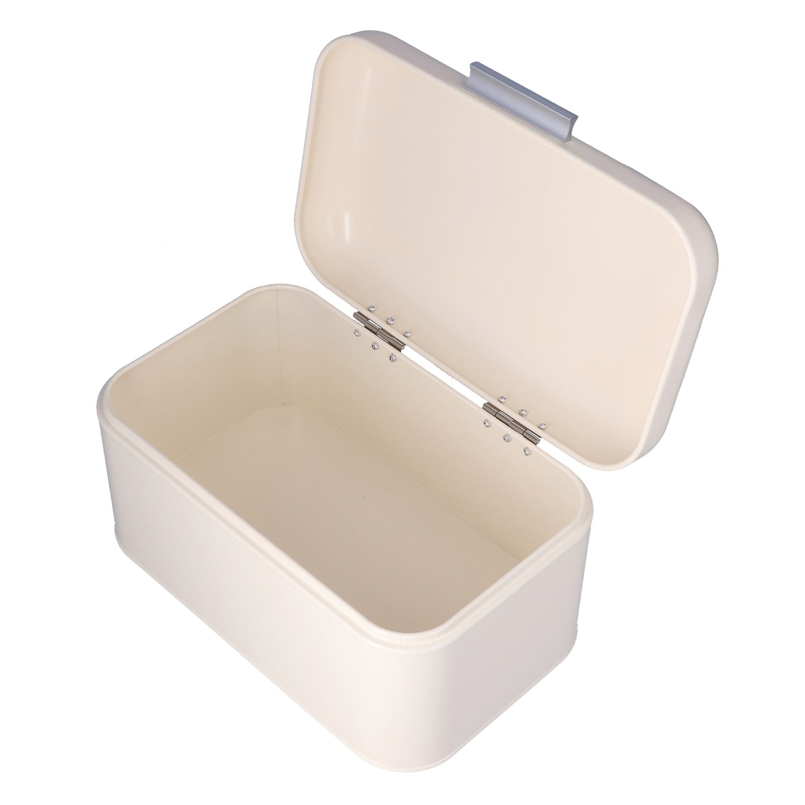 Milky White Bread Box Safe Odorless Large Capacity Anti Fingerprint Retro Tin Bread Box - Image 7